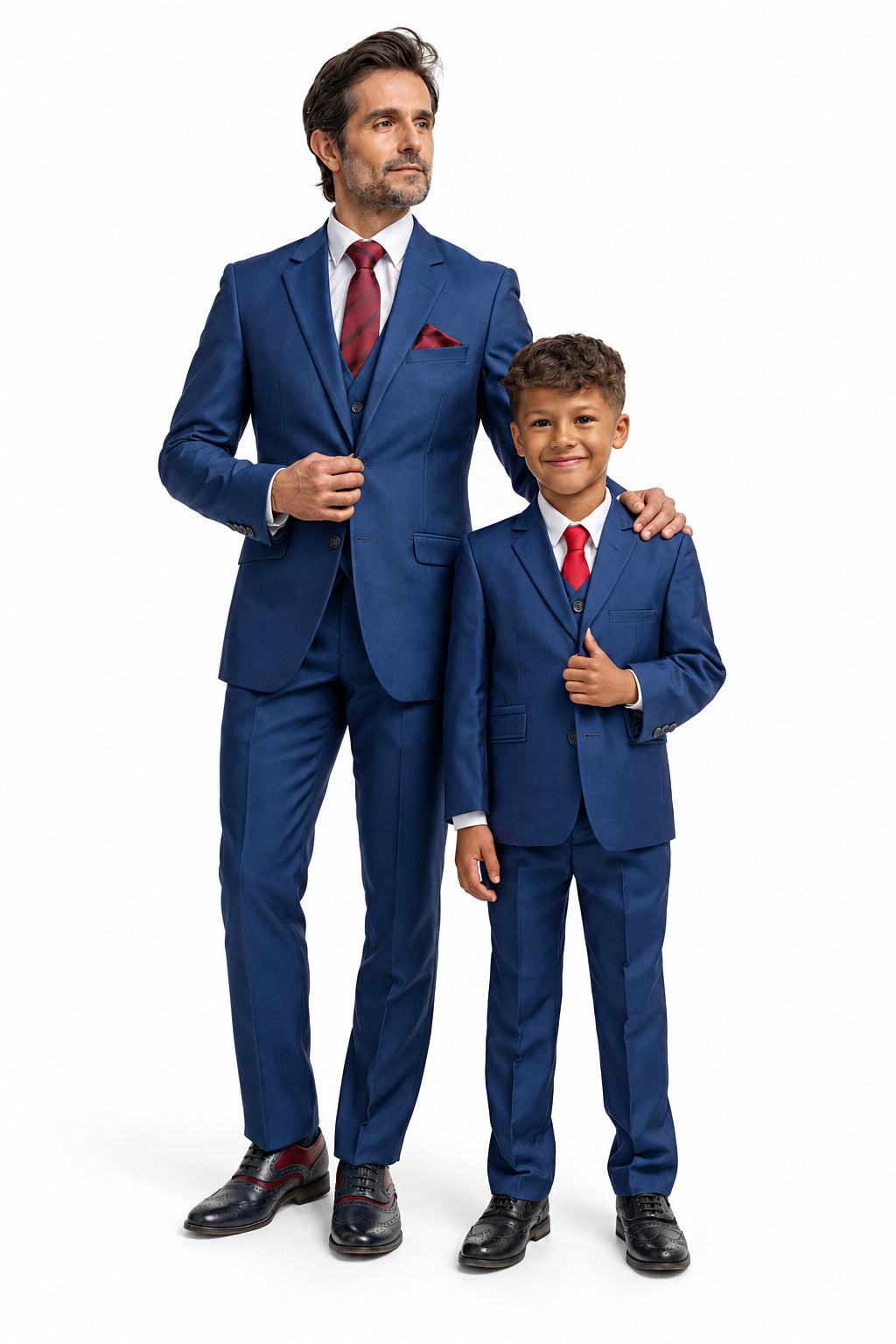 Father & Son Ford Royal Blue 3 Piece Matching Suit