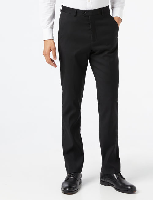 SIN GRAHAM BLACK PLAIN TROUSERS
