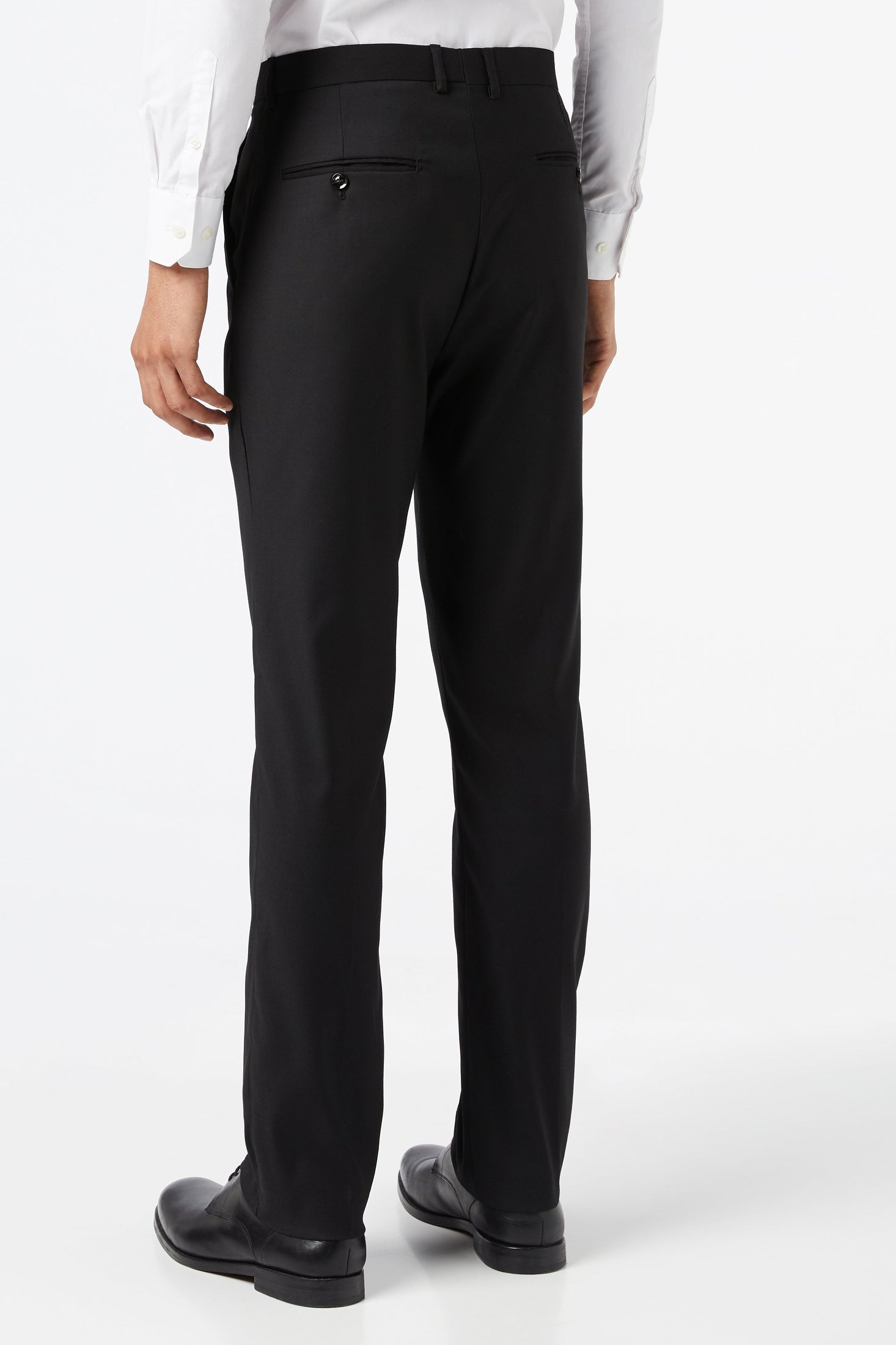 SIN GRAHAM BLACK PLAIN TROUSERS