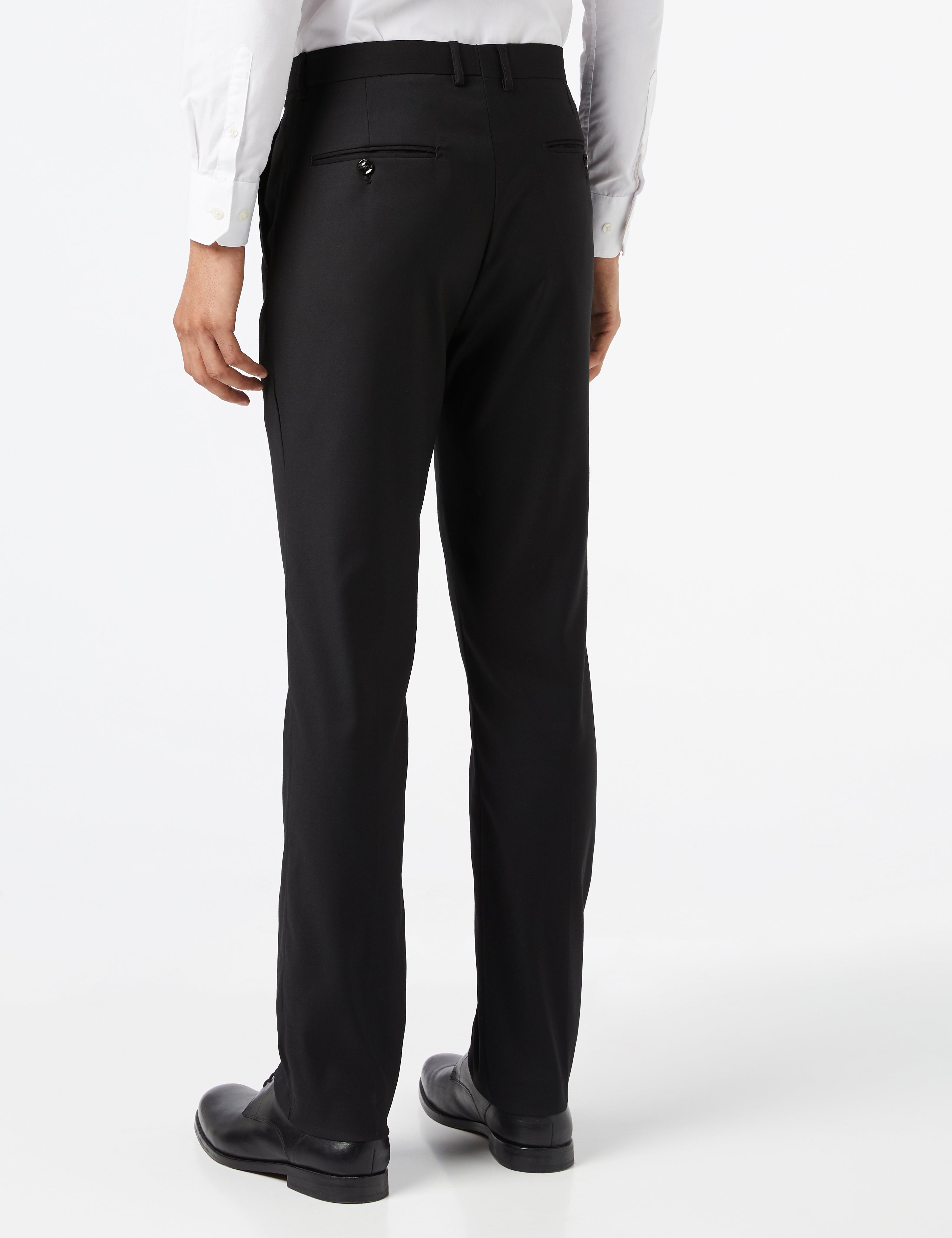 SIN GRAHAM BLACK PLAIN TROUSERS