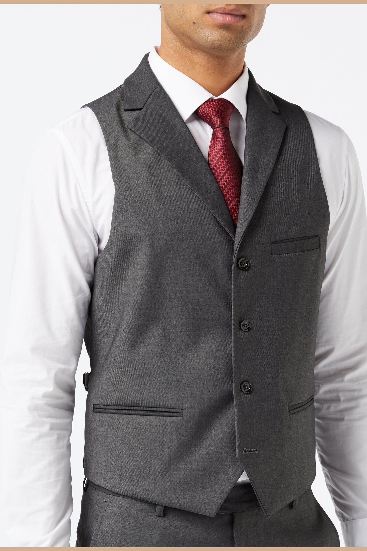 GRAHAM - CHARCOAL BUSINESS JACKET & WAISTCOAT