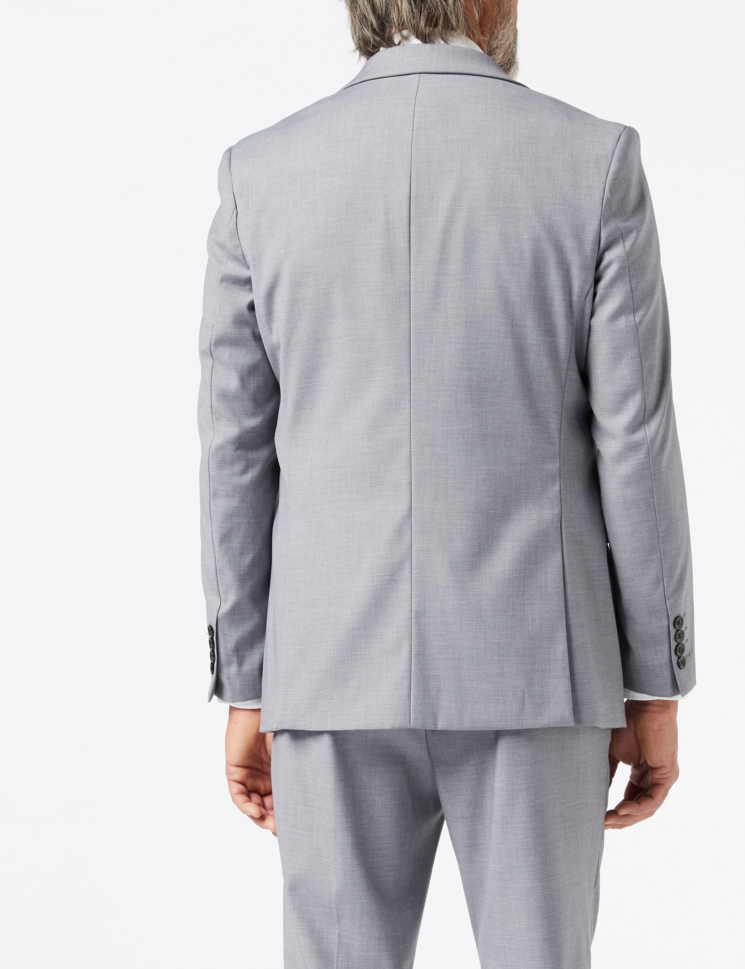 GRAHAM - GREY BUSINESS SUIT JACKET & WAISTCOAT