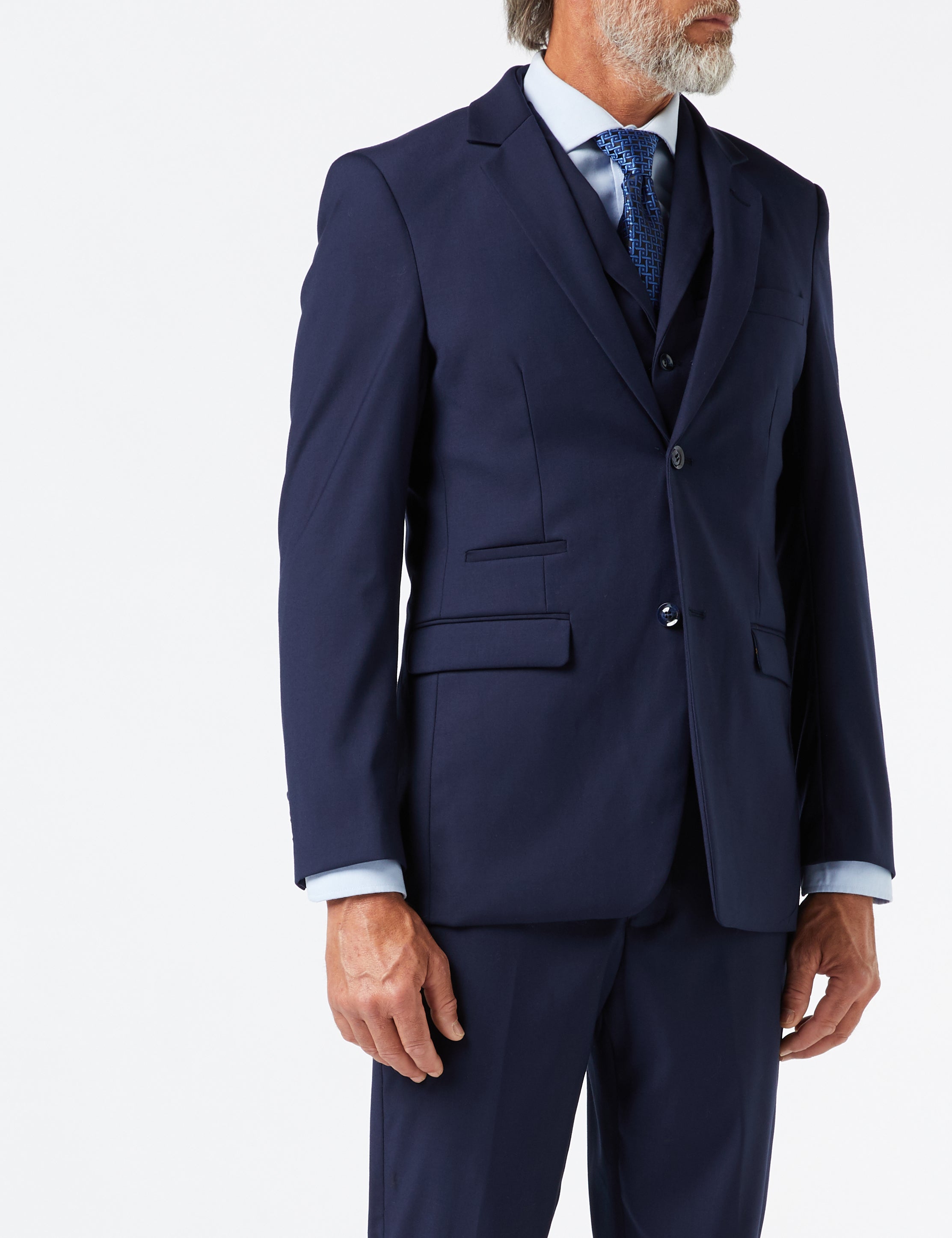 GRAHAM - NAVY SINGLE BREASTED JACKET & WAISTCOAT