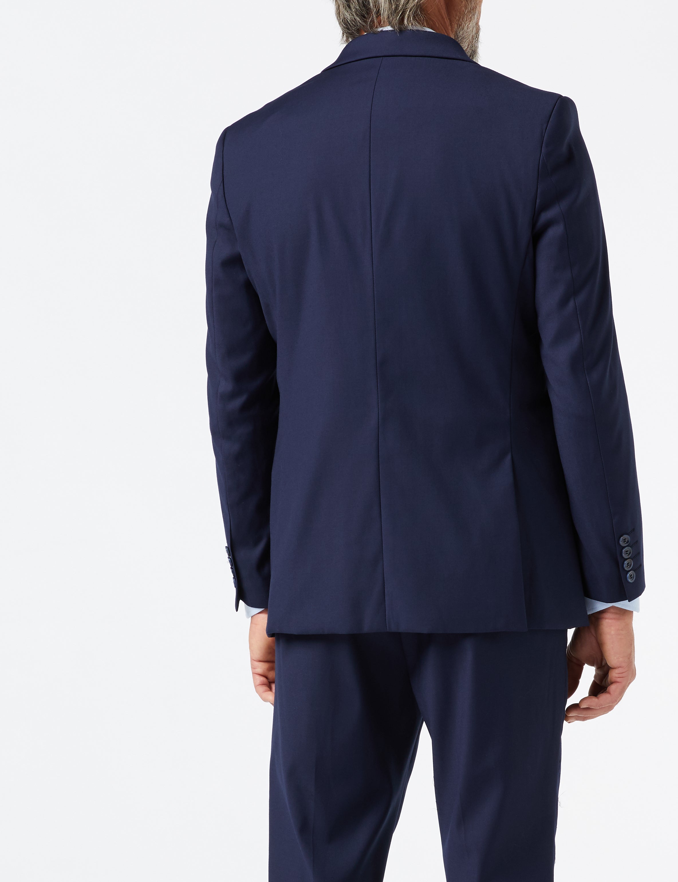 GRAHAM – EINREIHIGE JACKE UND WESTE IN MARINEBLAU