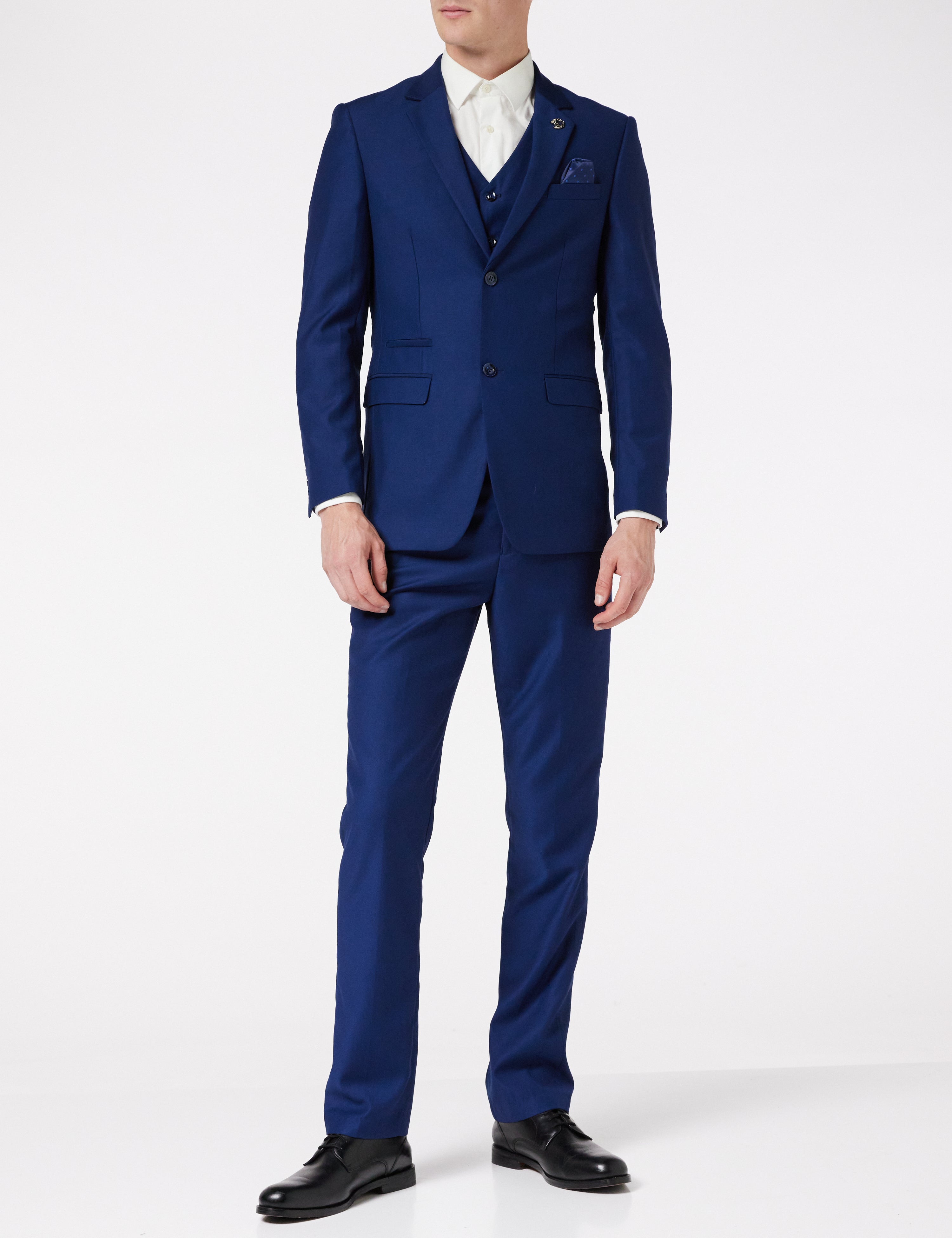 JROSS - NAVY FORMAL SUIT JACKET & WAISTCOAT