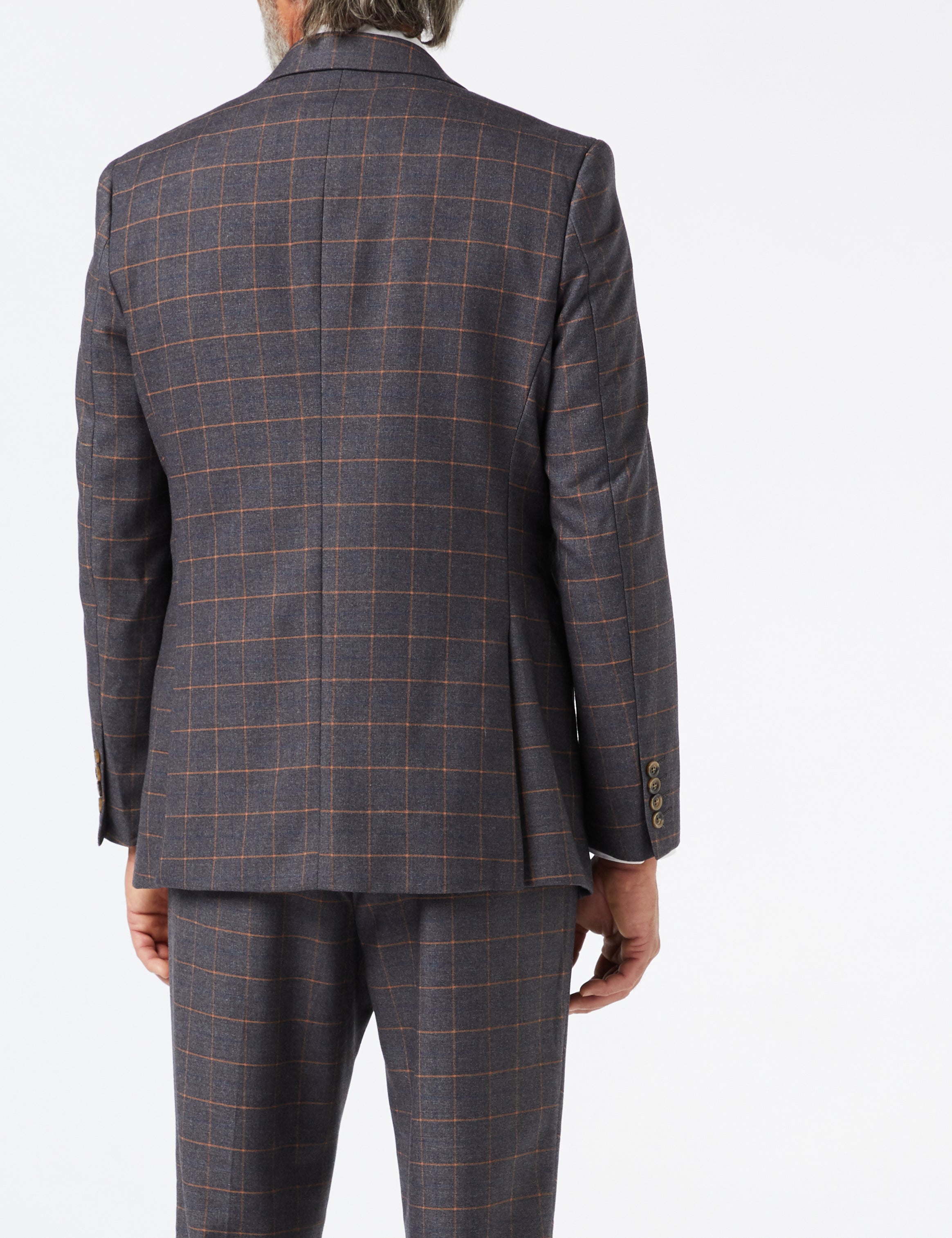 ROGER - GREY CHECK SUIT JACKET & WAISTCOAT