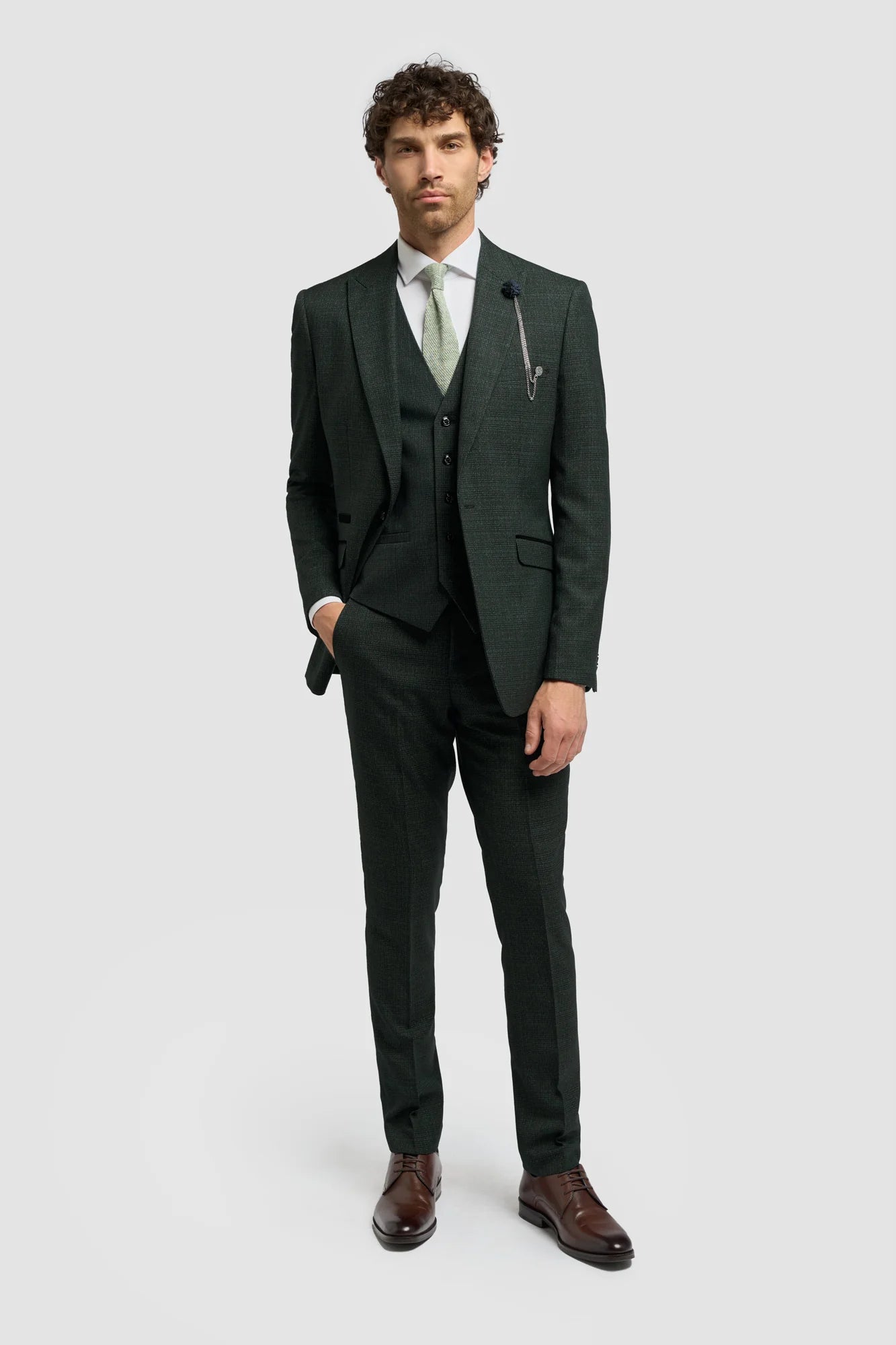 CARIDI - OLIVE SLIM FIT BLAZER