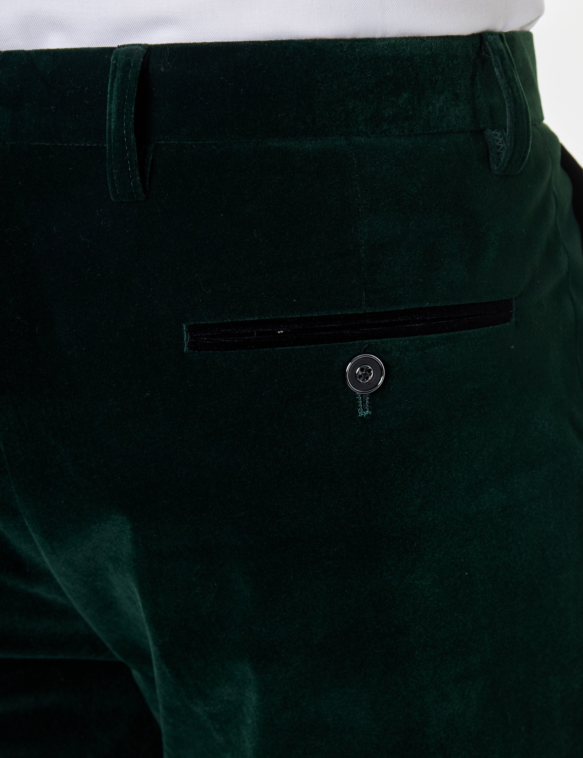 KAK - Pantalon Velours Doux Vert Dîner Homme