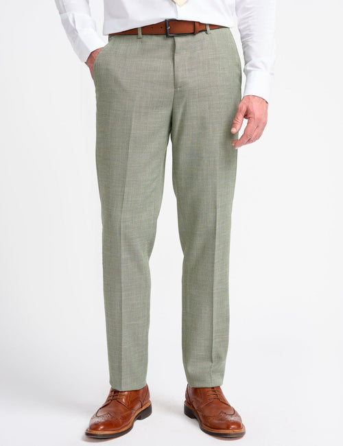 MIAMI – SAGE GREEN TAILORED FIT TROUSERS