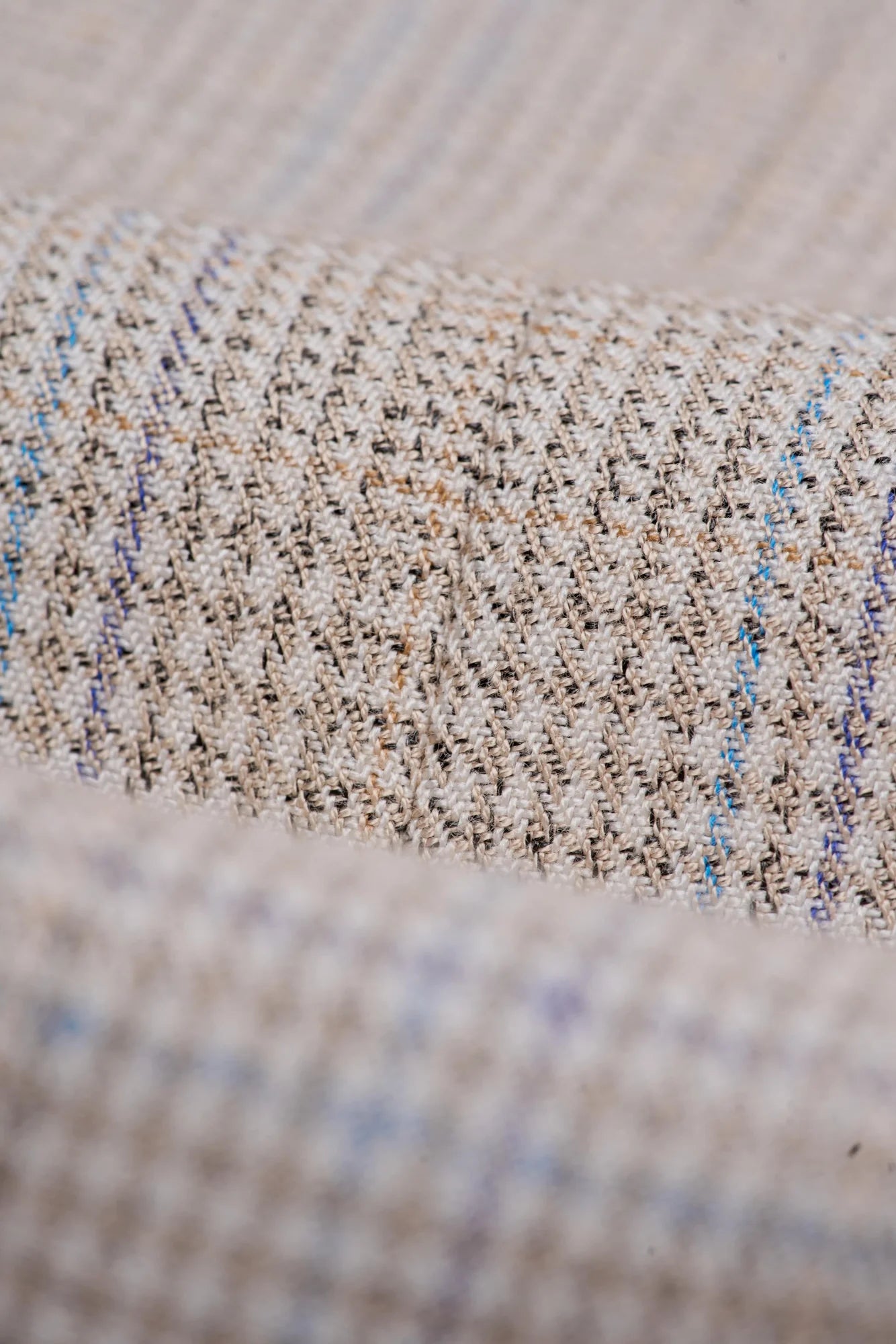 CARIDI - BEIGE CHECK TROUSERS