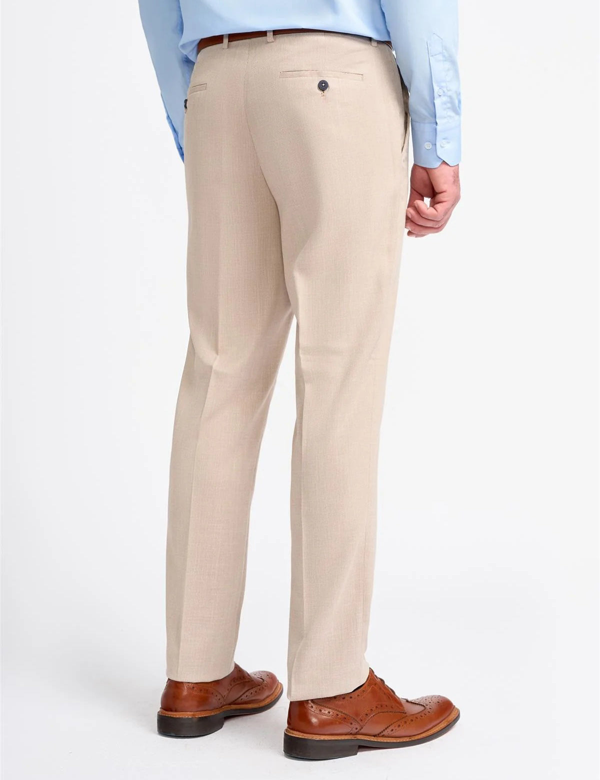 MIAMI – TAILORED FIT LINEN BLEND STONE 3 PIECE SUIT