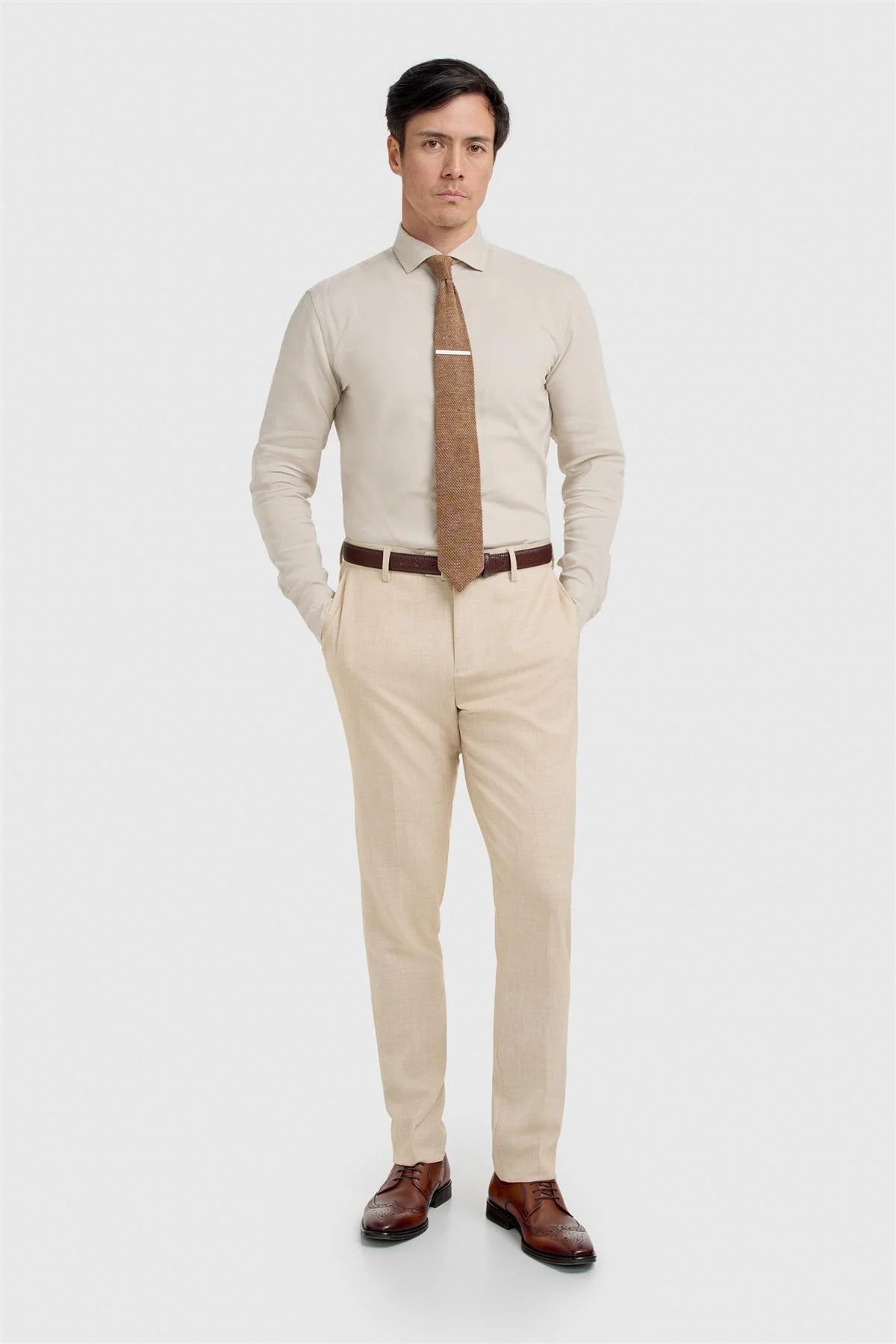 Cavani Malibu Men’s Beige Suit Trousers