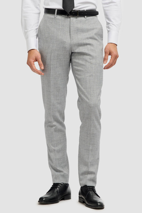 Cavani – Malibu Grey Sharkskin Tapered Trousers