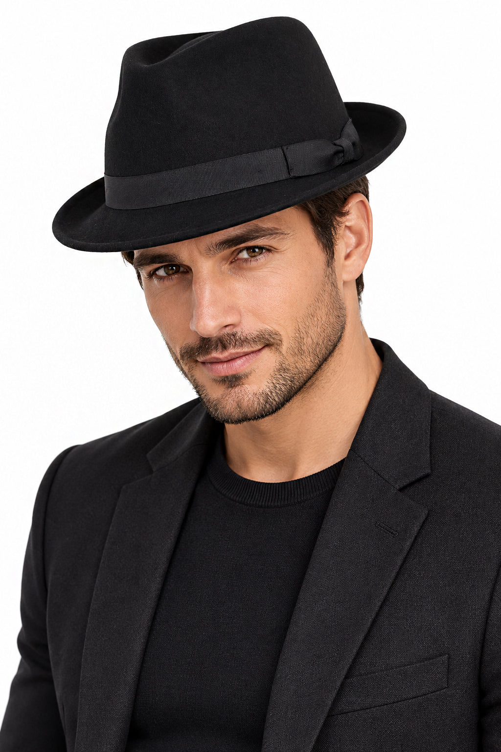 Trilby Wool Felt Hat In Black