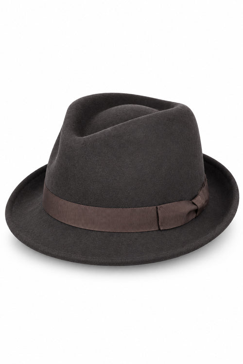 Trilby Wool Felt Hat In Brown
