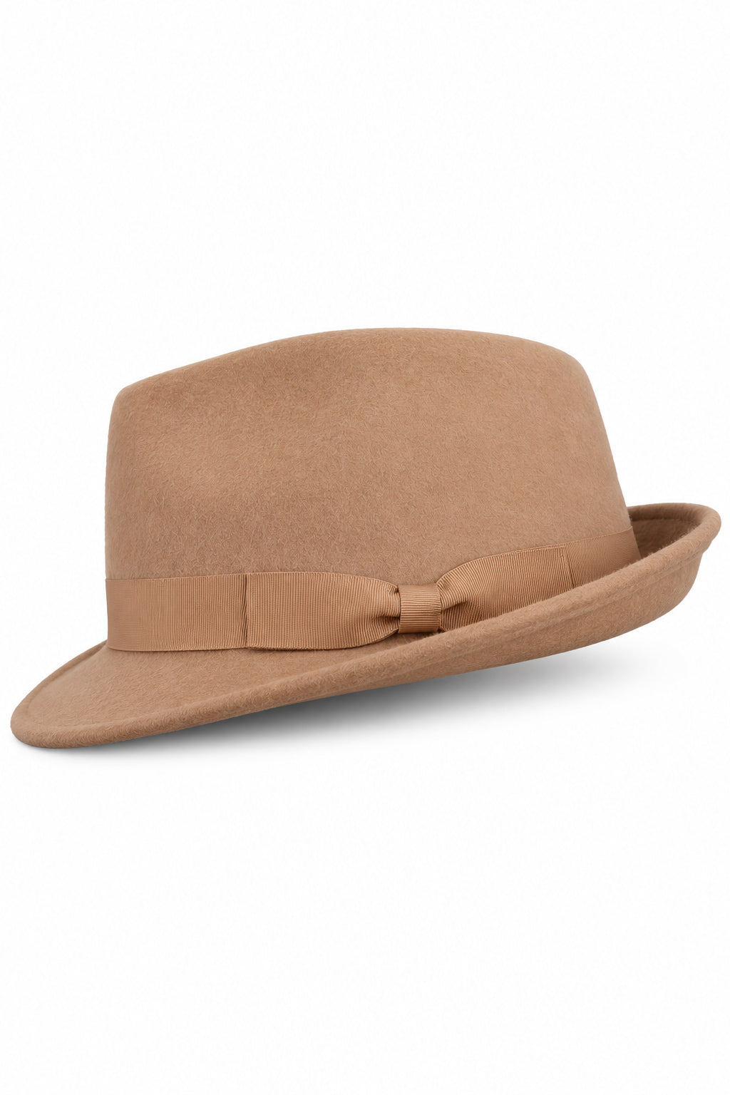 Trilby Wool Felt Hat In Tan