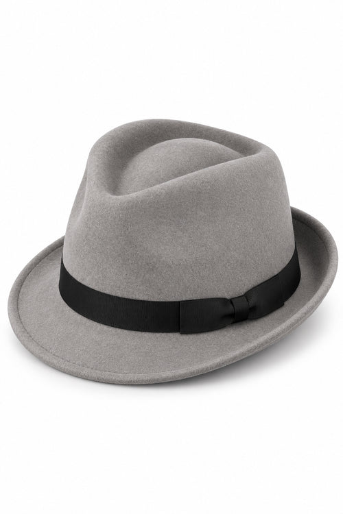 Trilby Wool Felt Hat In Grey