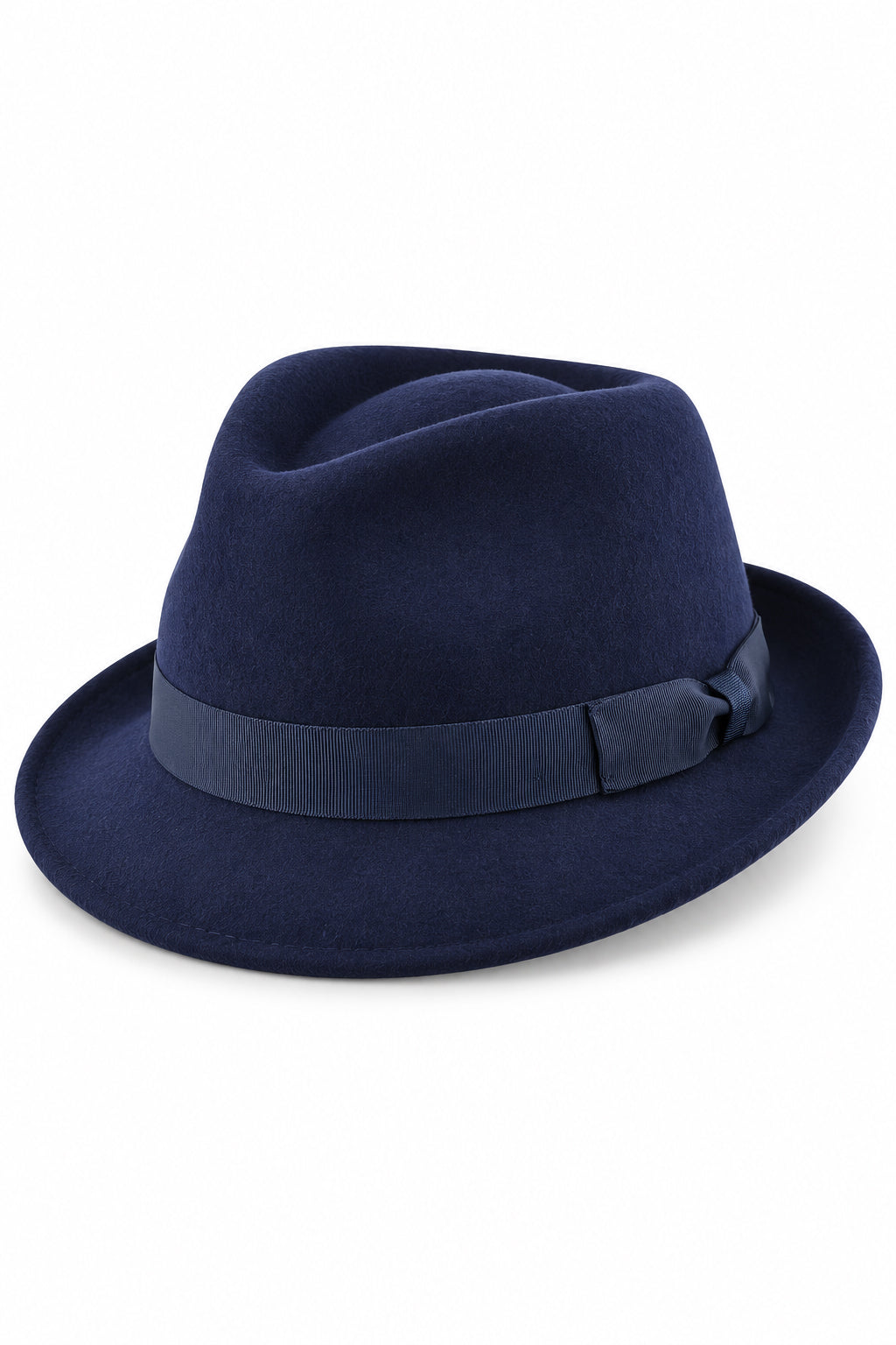 Trilby Wool Felt Hat In Navy