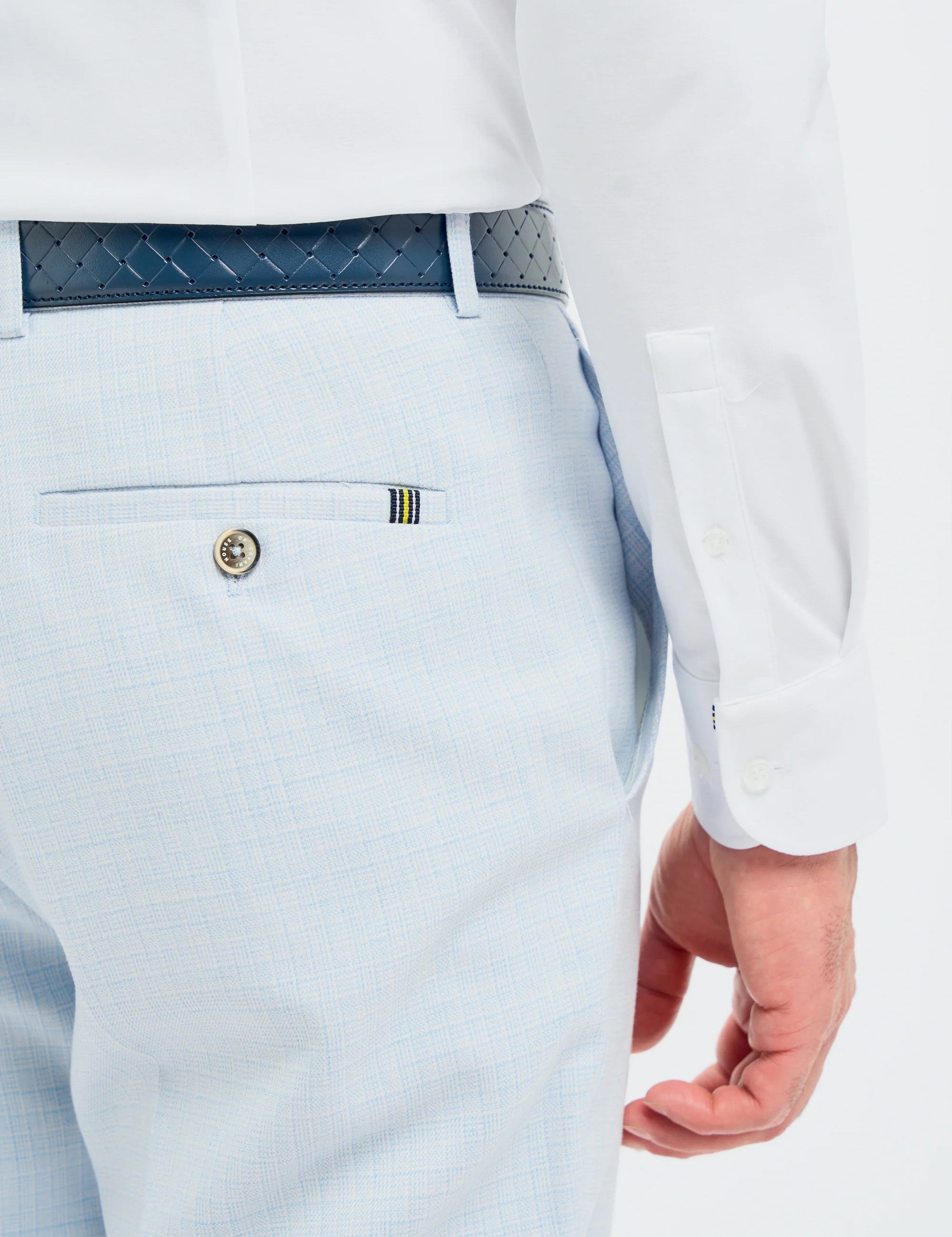 Cavani – Tropez Tailored 3 Piece Suit in Sky Blue