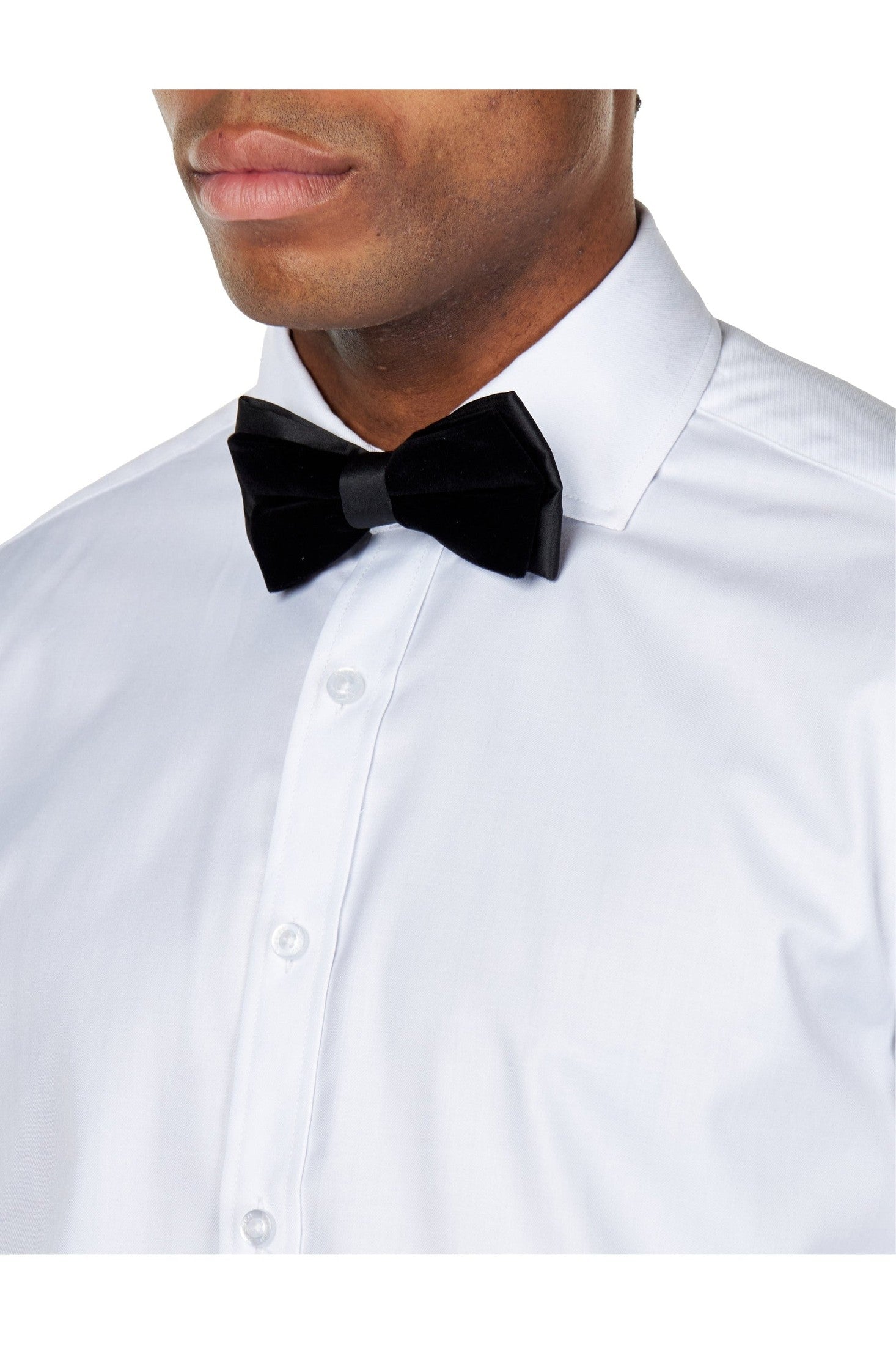 Black Velvet Tuxedo 5 Piece Set - Jacket, Shirt, Trouser, Bow & Shoes