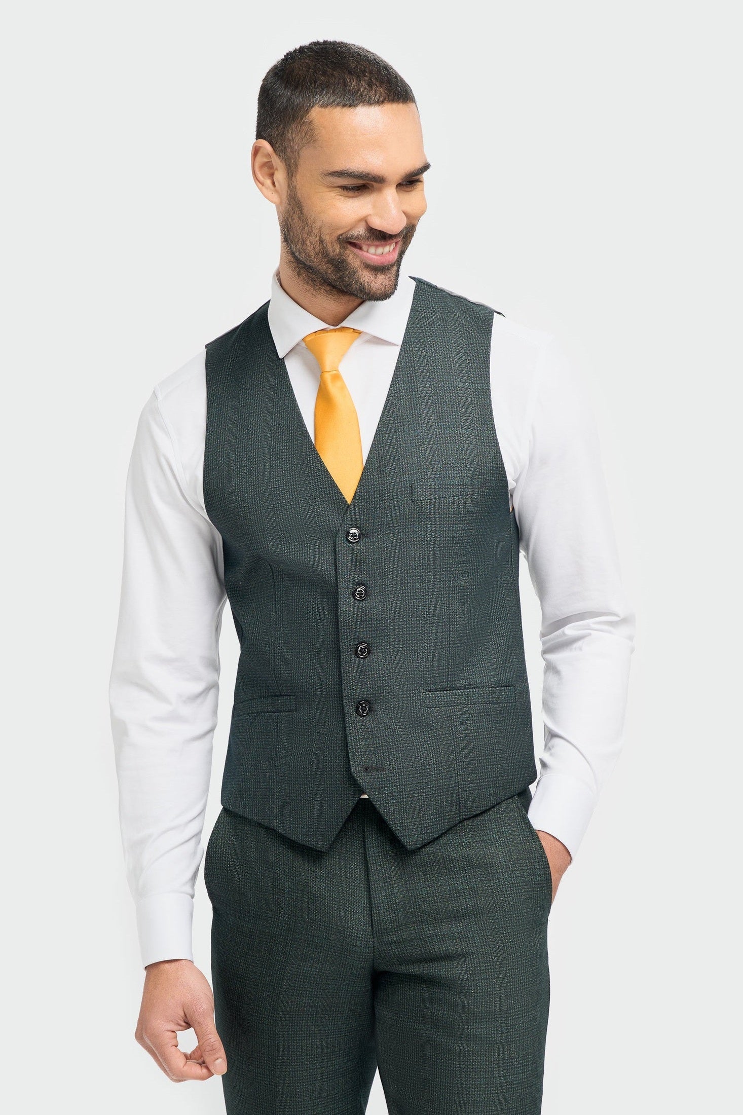 Mens Herringbone Tweed Vest Men's Tweed Suit Vest Western
