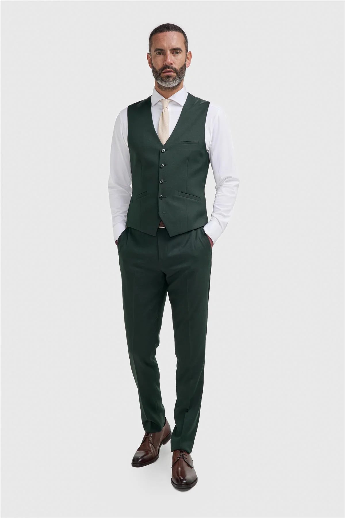 Cavani – Malibu Forest Green Waistcoat
