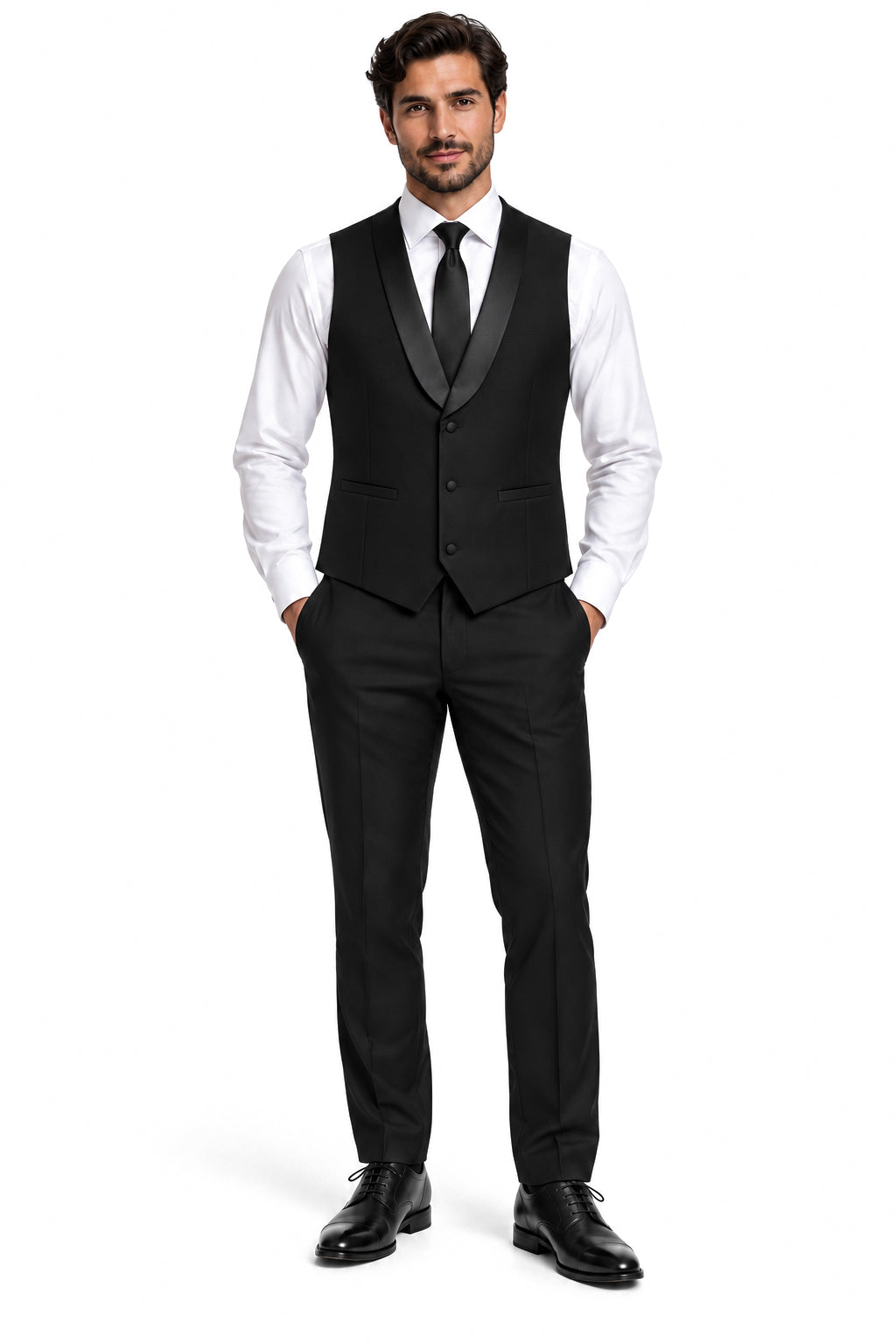 ALINO – BLACK TUXEDO DINNER WAISTCOAT