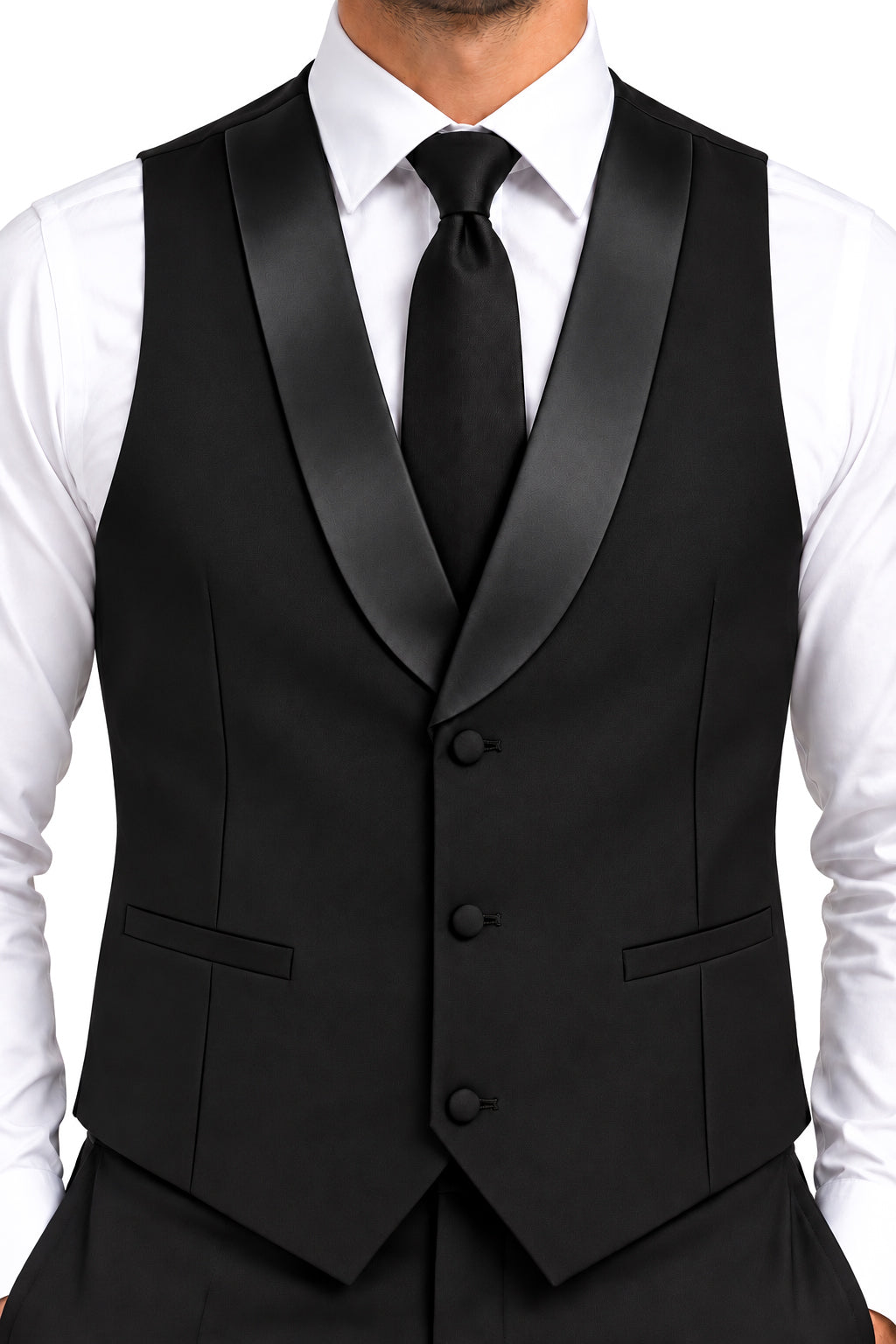 ALINO – BLACK TUXEDO DINNER WAISTCOAT