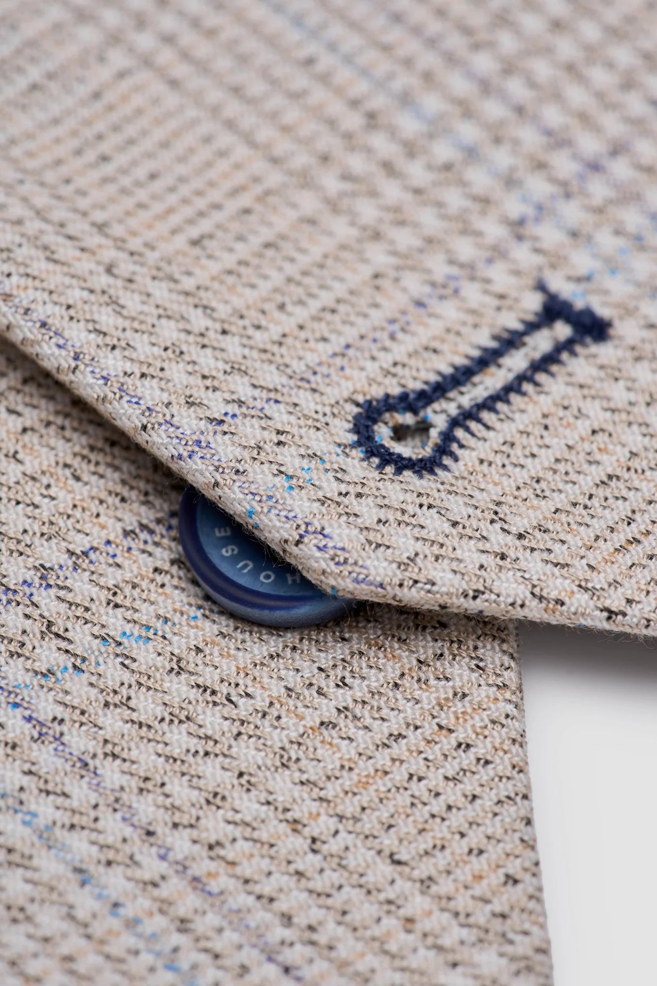 CARIDI - BEIGE CHECK WAISTCOAT