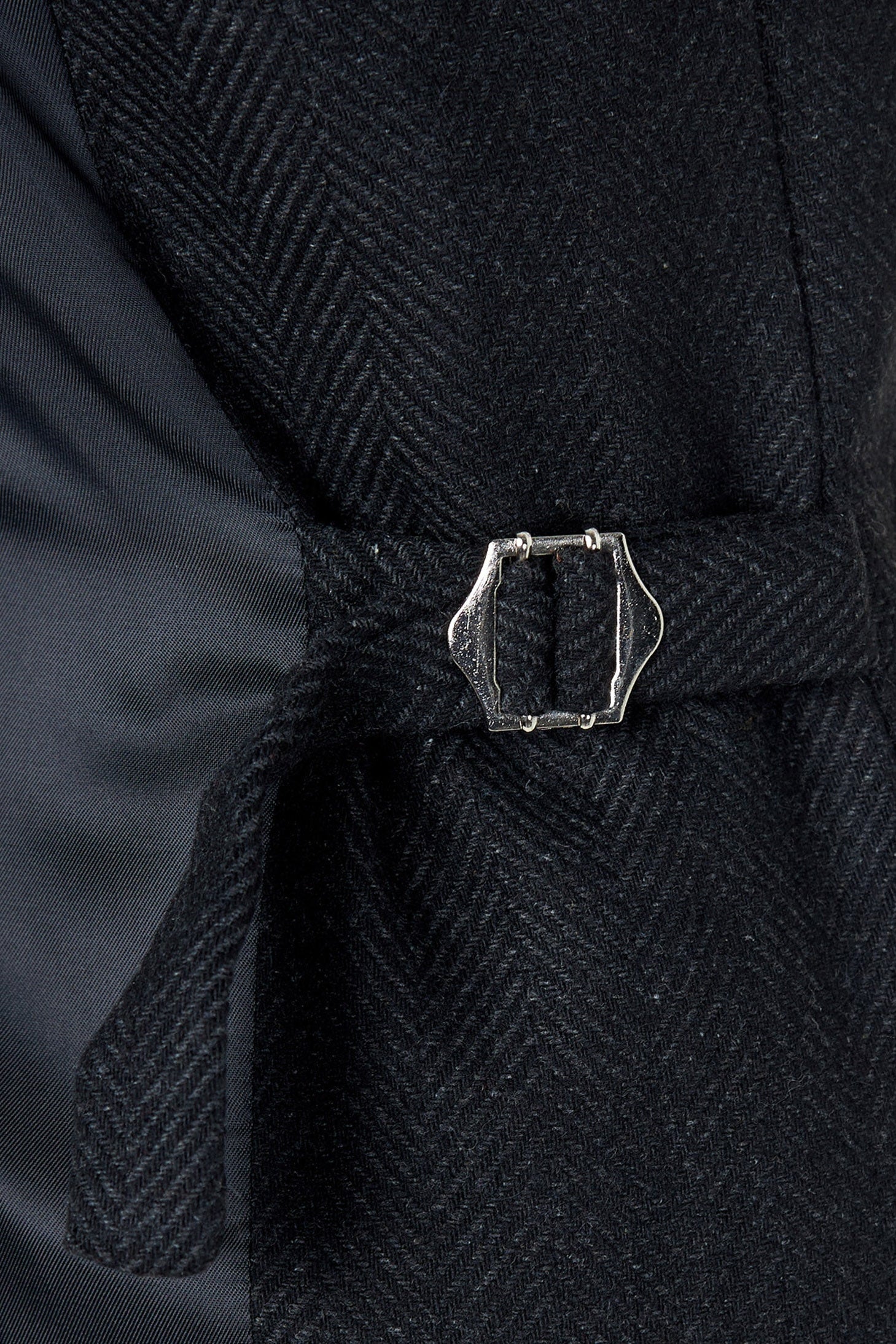 Tyler - Tweed Double Breasted Dark Grey waistcoat
