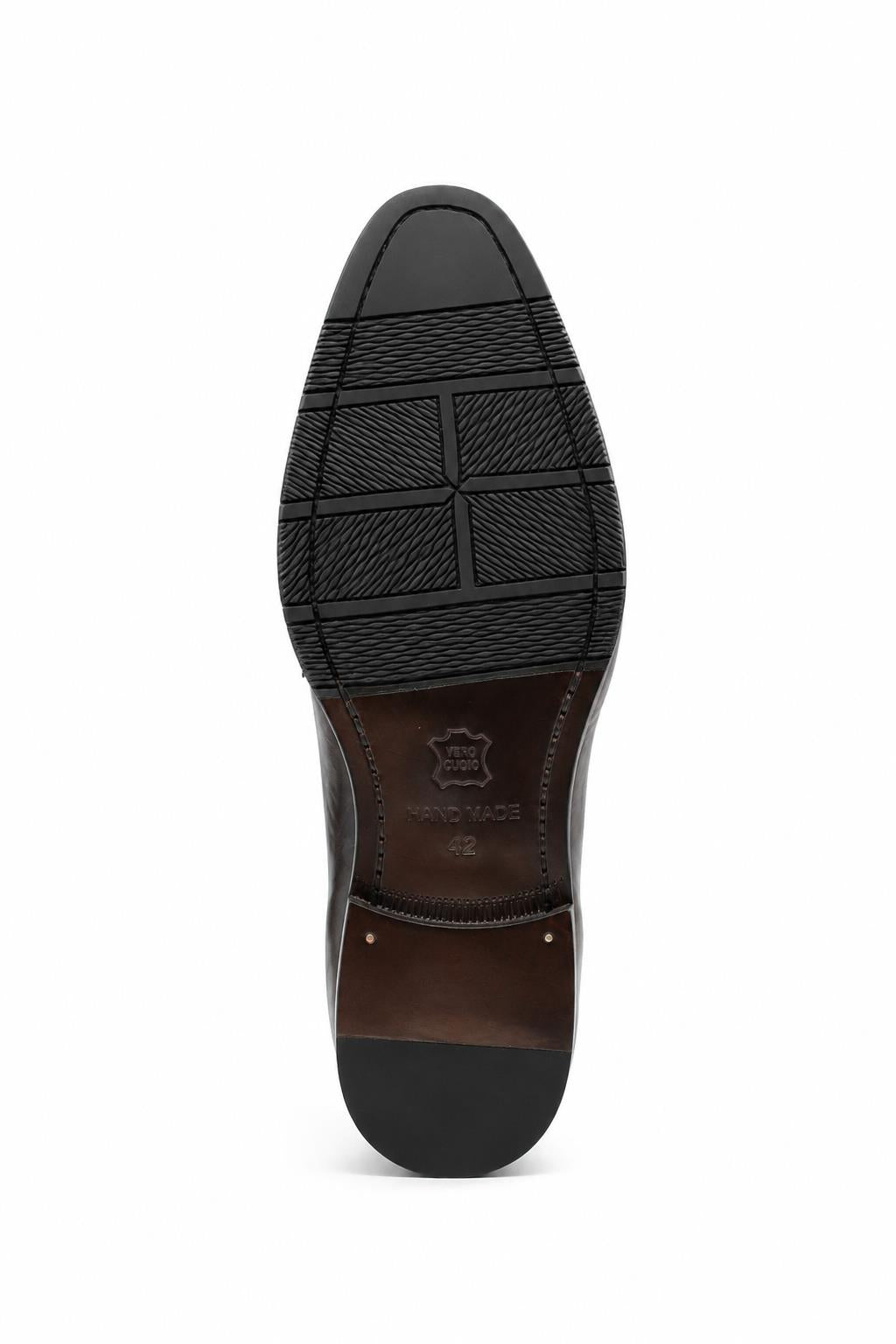 CRUX - Men’s Coffee Brown Calf Leather Penny Loafers