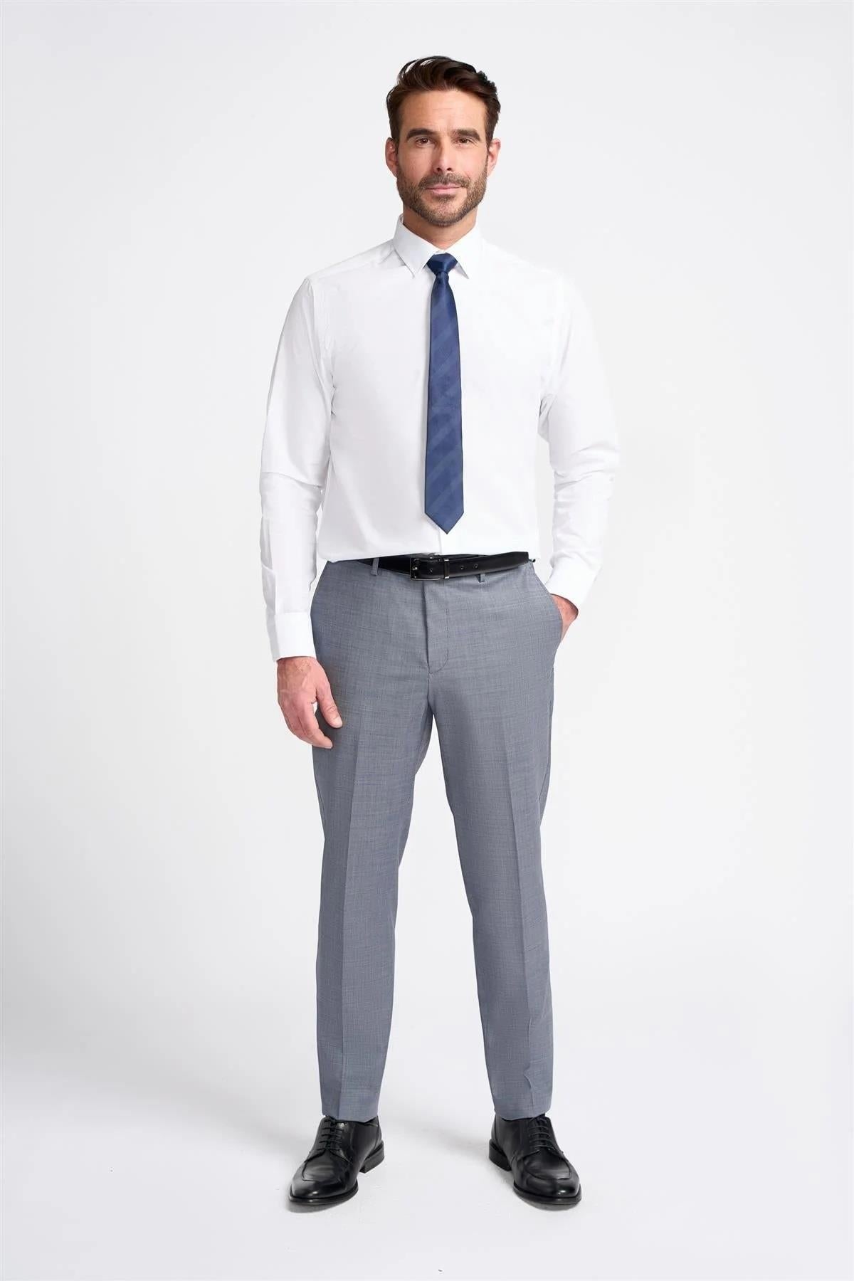 Cavani Bond Puppy Tooth Men’s Wool Blend 3 Piece Tailored Suit