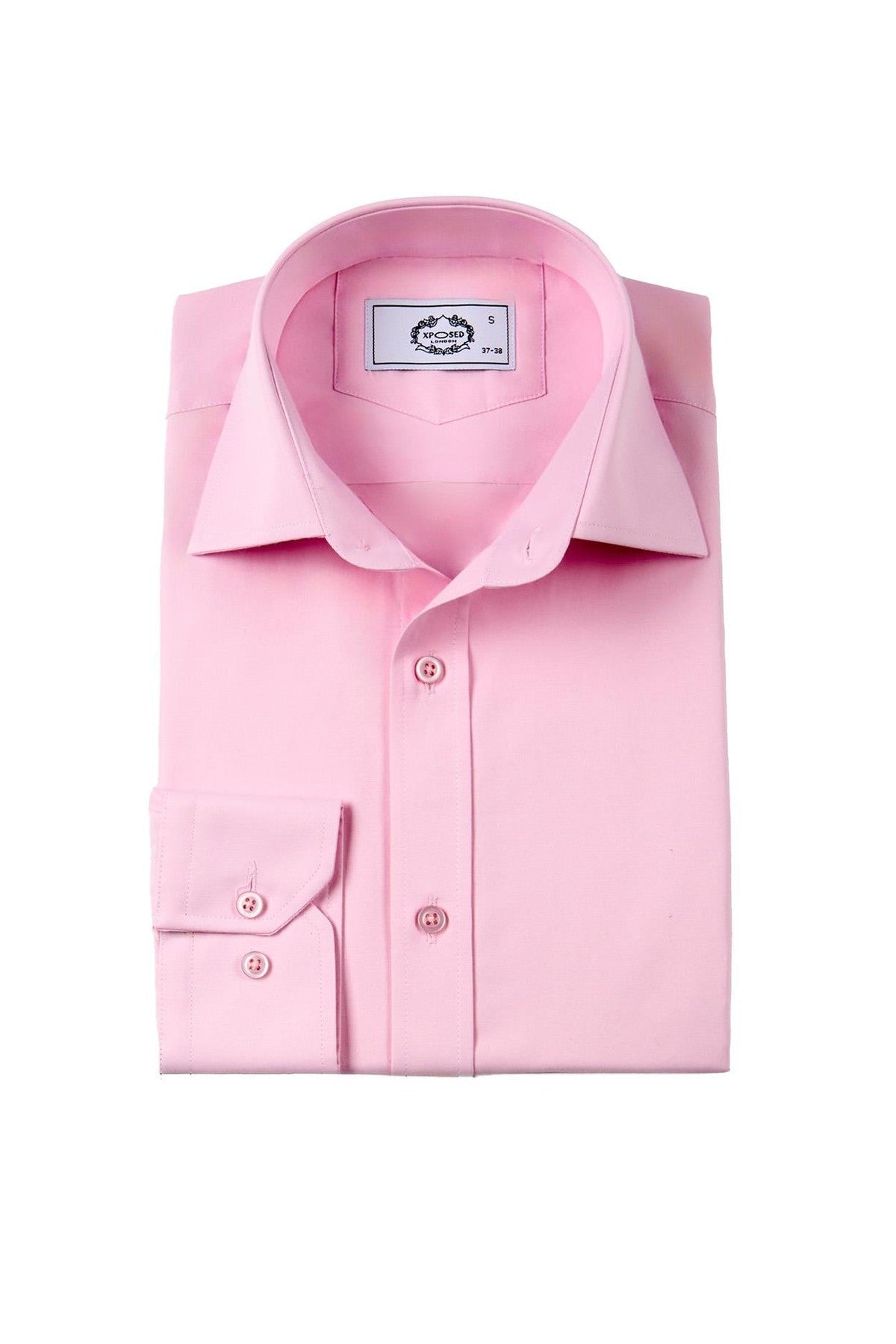 CLASSIC PINK SINGLE CUFF TAILORED FIT SHIRT
