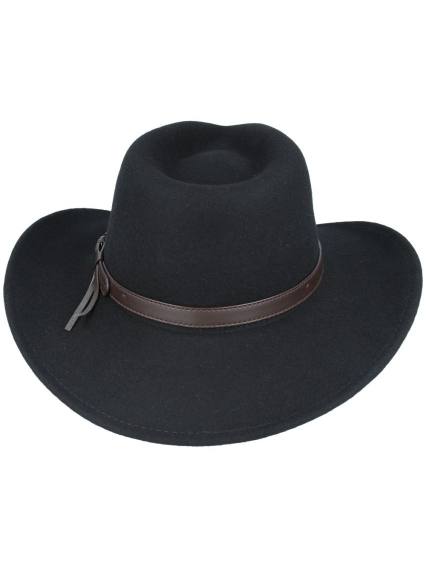 PURE WOOL FELT CRUSHABLE COWBOY HAT