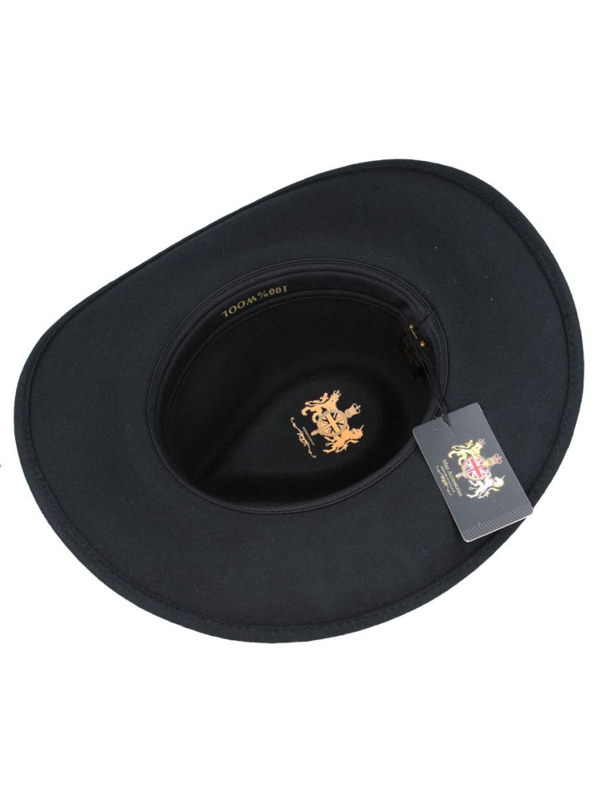 PURE WOOL FELT CRUSHABLE COWBOY HAT