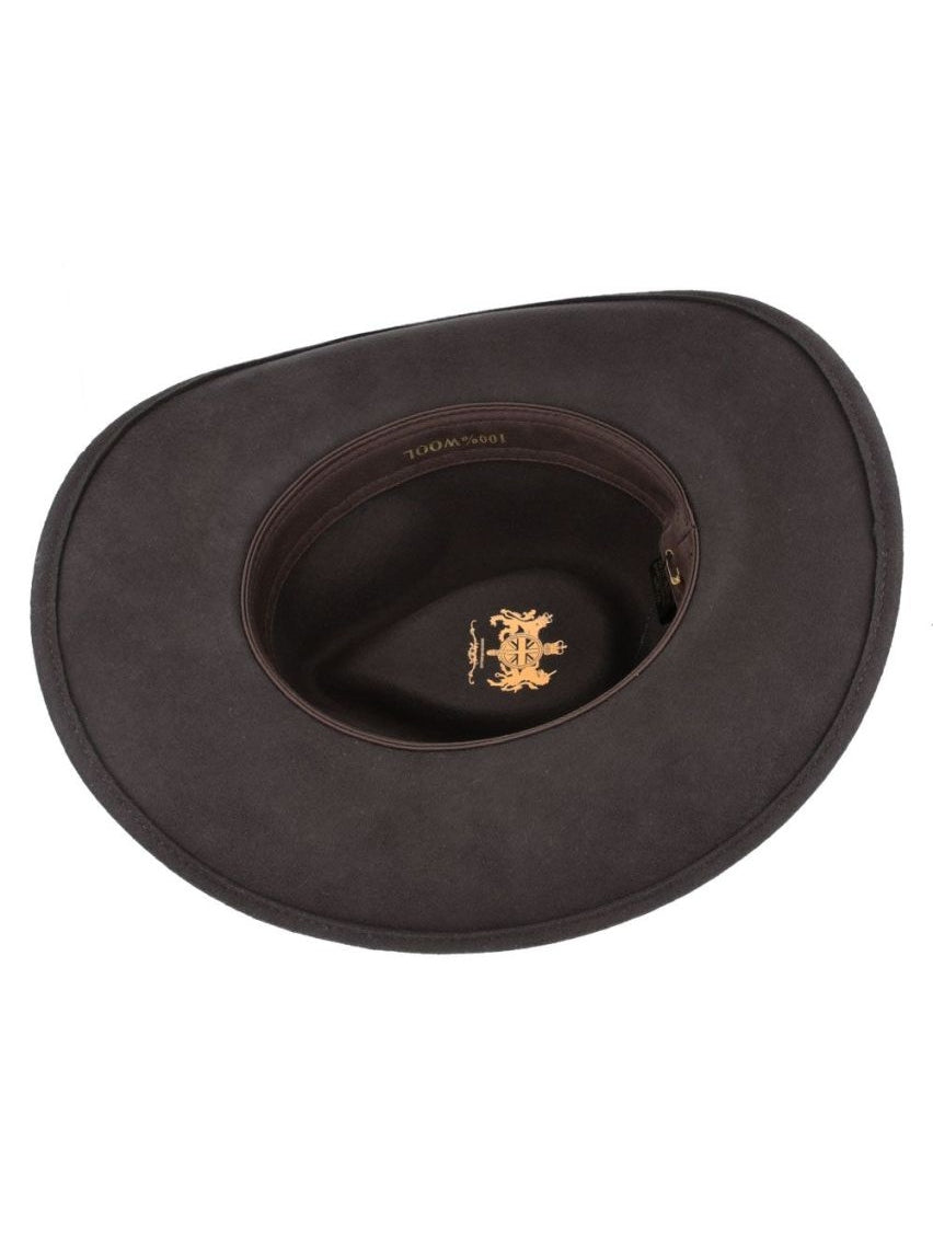 PURE WOOL FELT CRUSHABLE COWBOY HAT