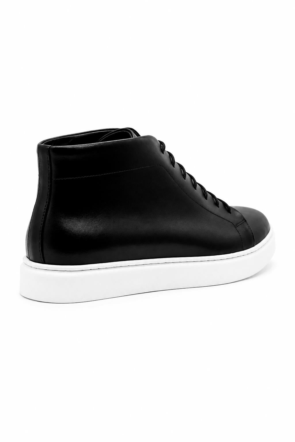ASTER Men’s Black Leather Ankle Trainer Boots