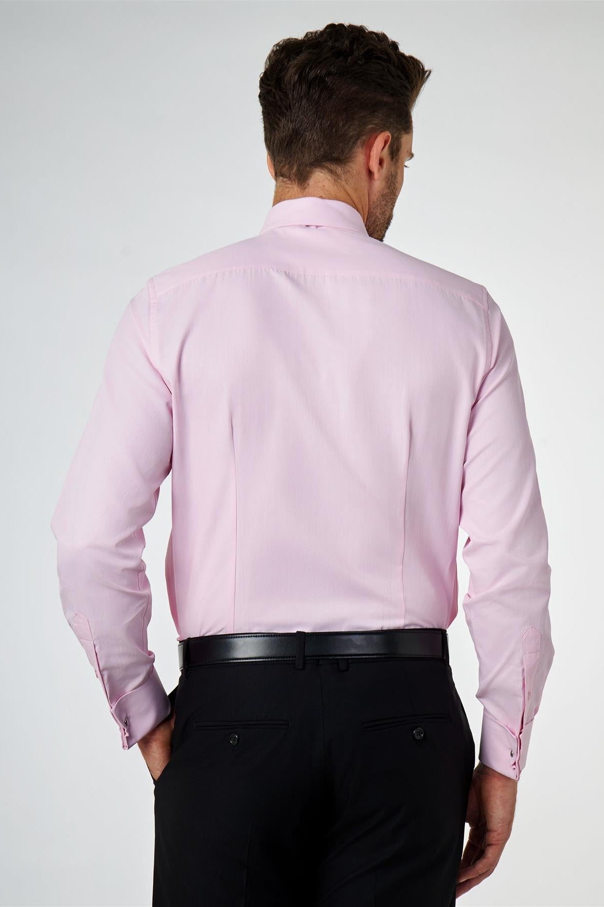 CLASSIC PINK DOUBLE CUFF TAILORED FIT SHIRT