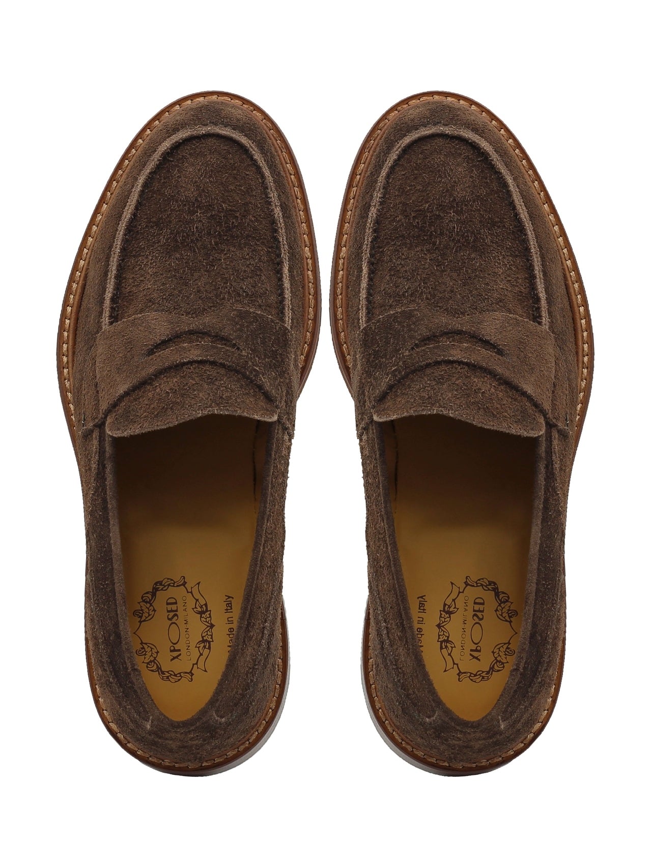 BROWN SUEDE PENNY LOAFER