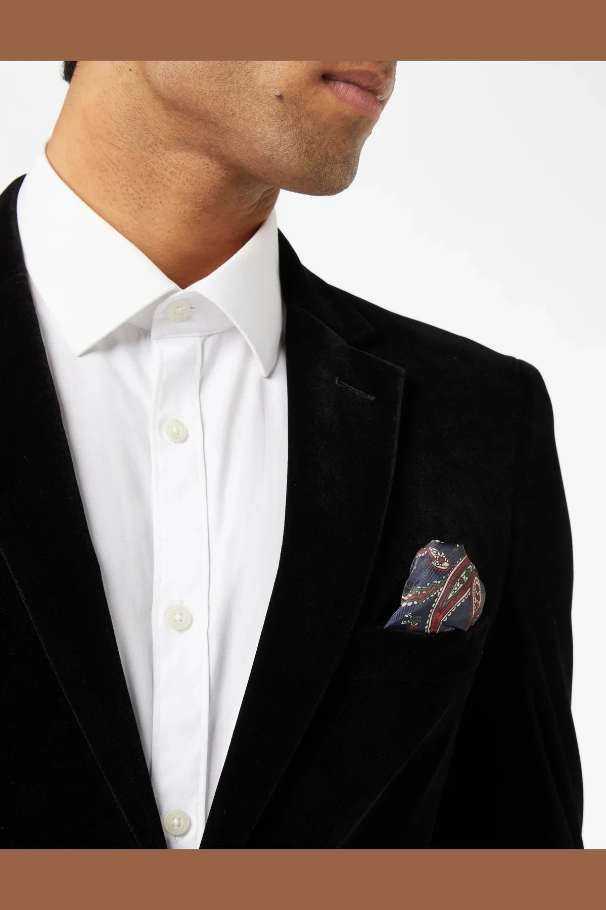 Men's Gary Black Velvet Single Breasted 4-Piece Suit Bundle