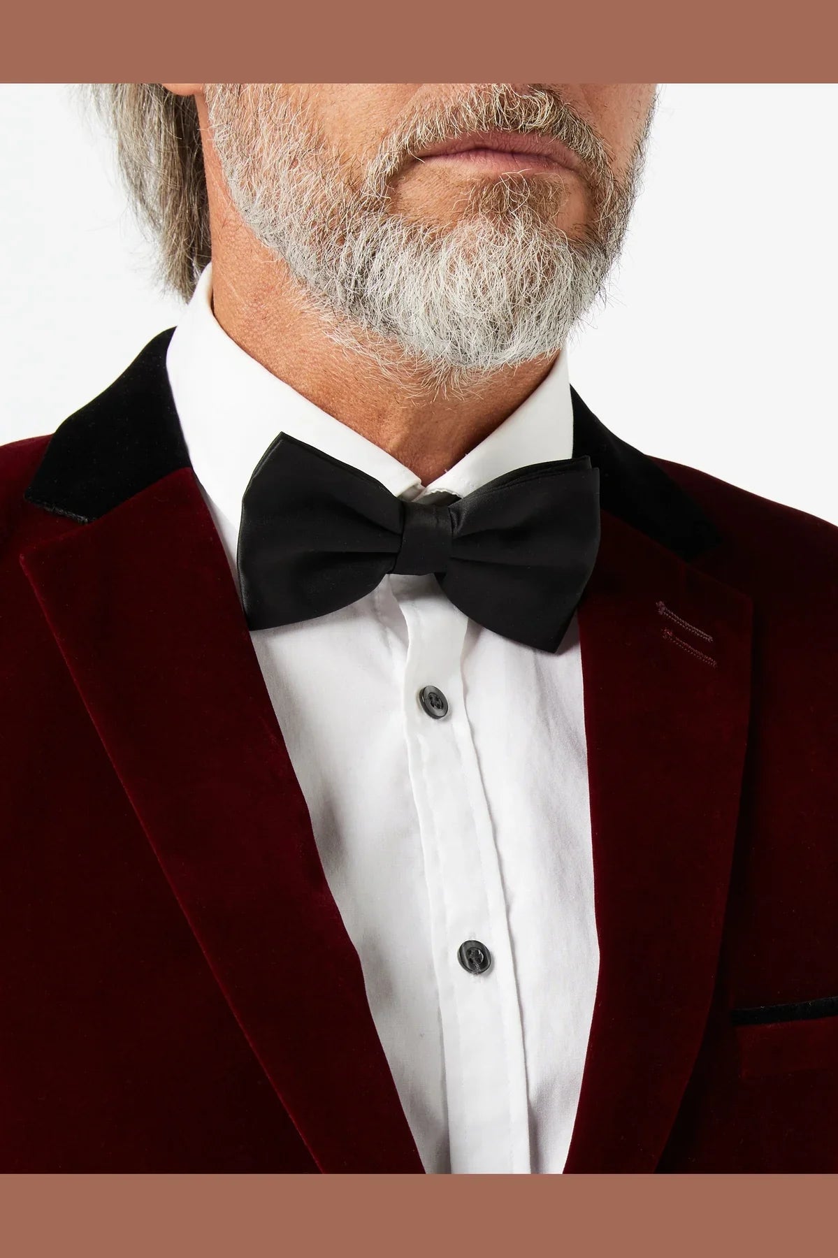 Men's Sam Burgundy Single Breasted Velvet 4-Piece Tuxedo Suit Bundle