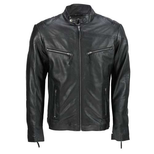 VESTE MOTARD VINTAGE HOMME