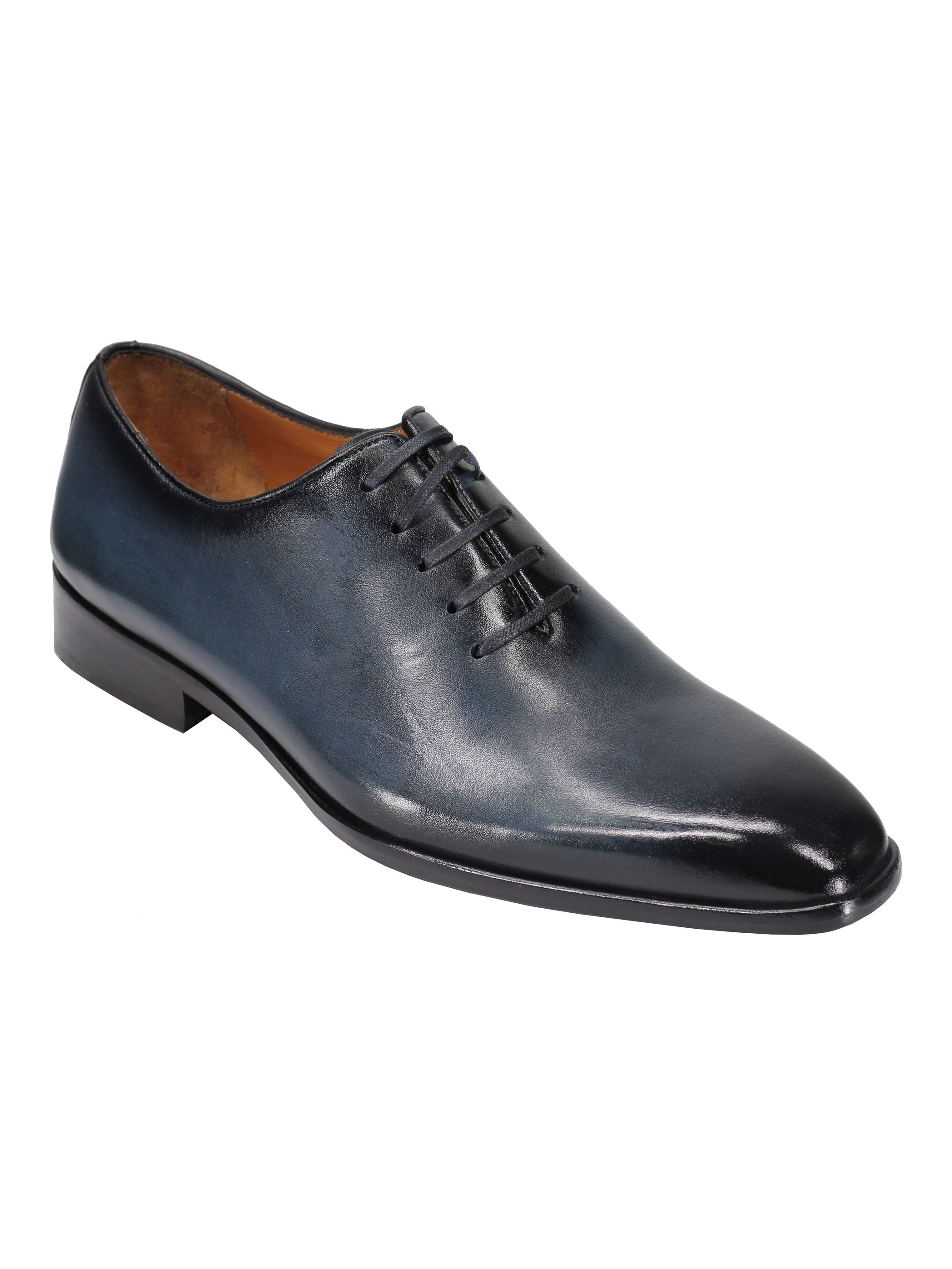 CALF LEATHER WHOLECUT OXFORD LACE UP SHOES