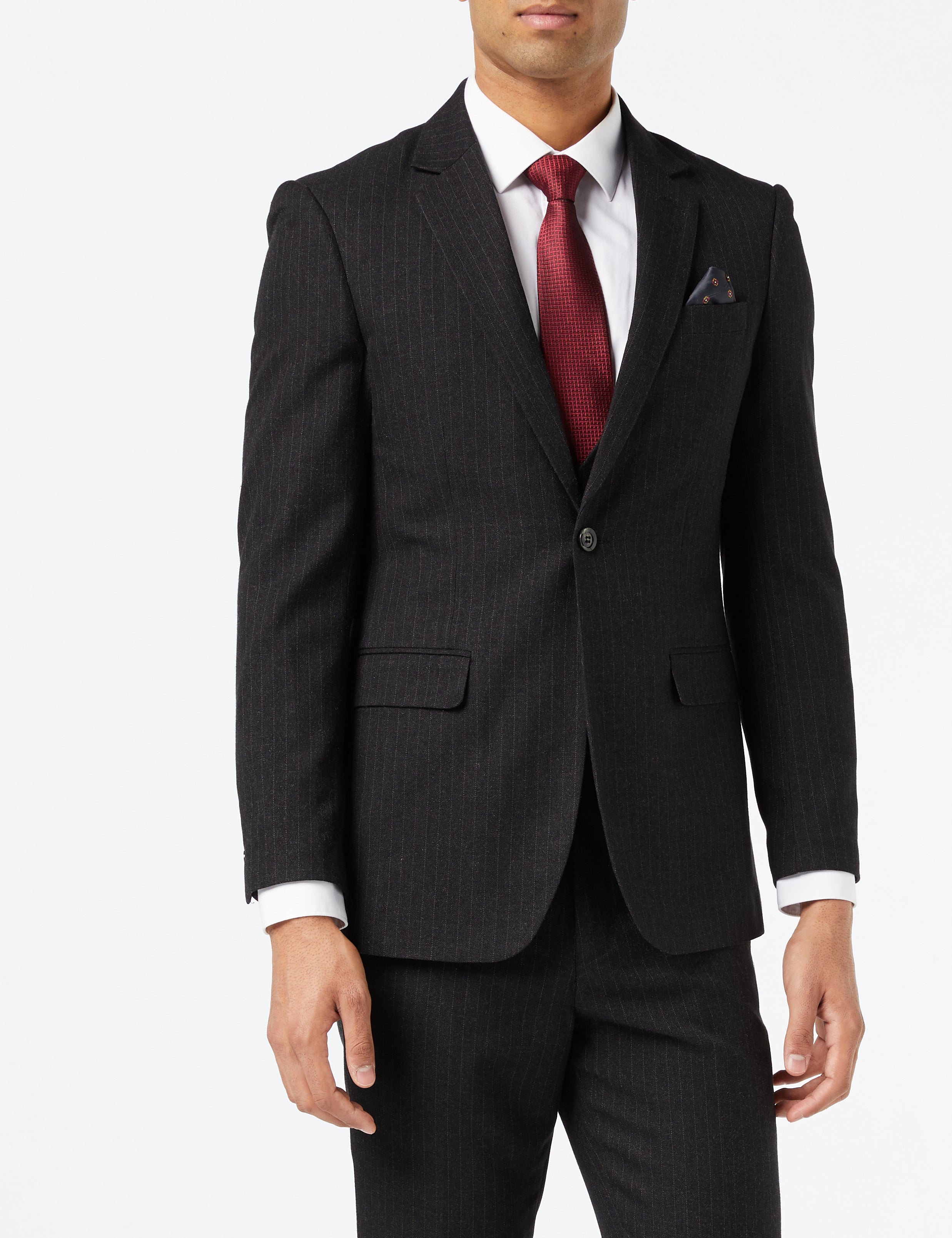 Grey Pinstripe Suit
