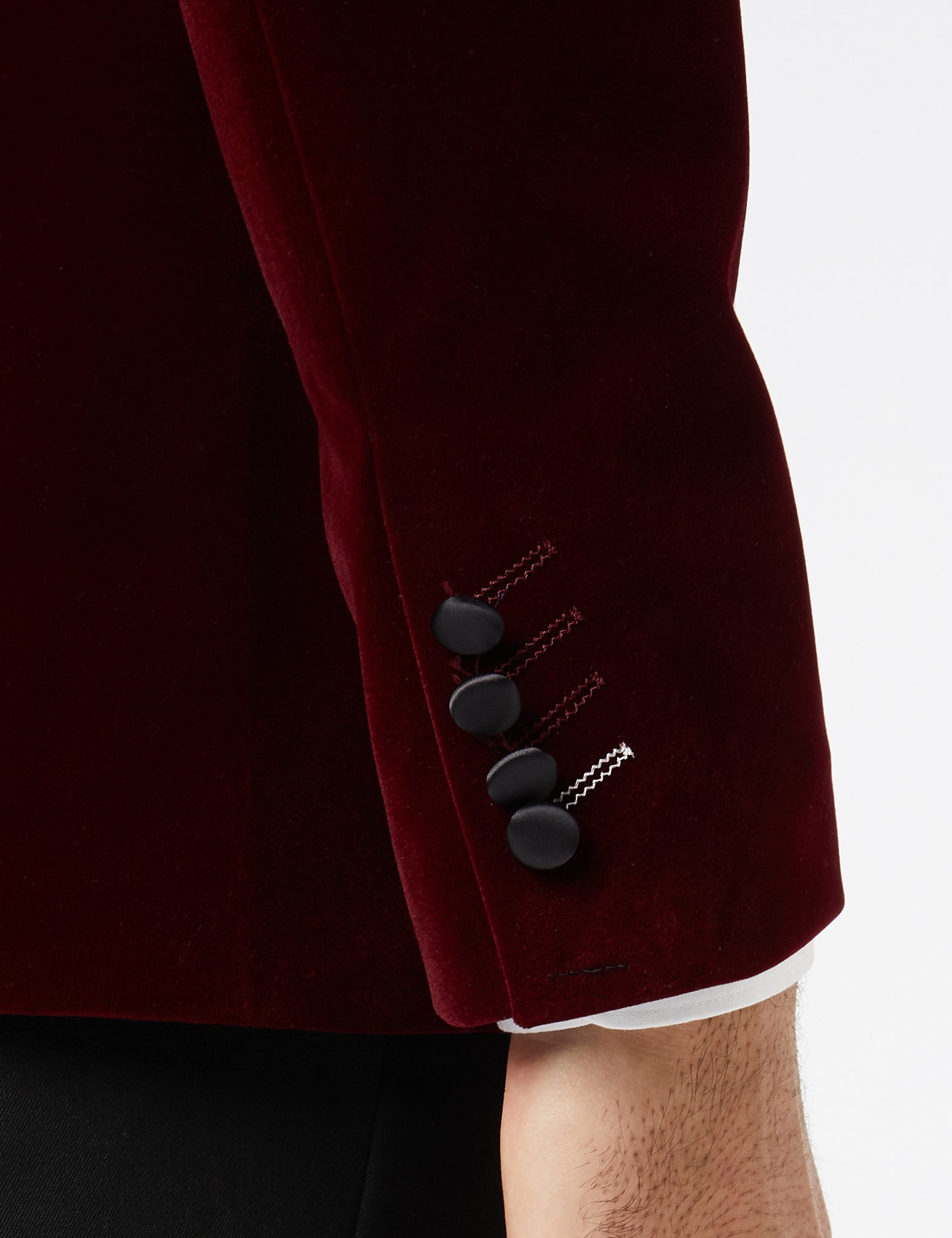 Dinner Burgundy Velvet Double Breasted Tuxedo Jacket