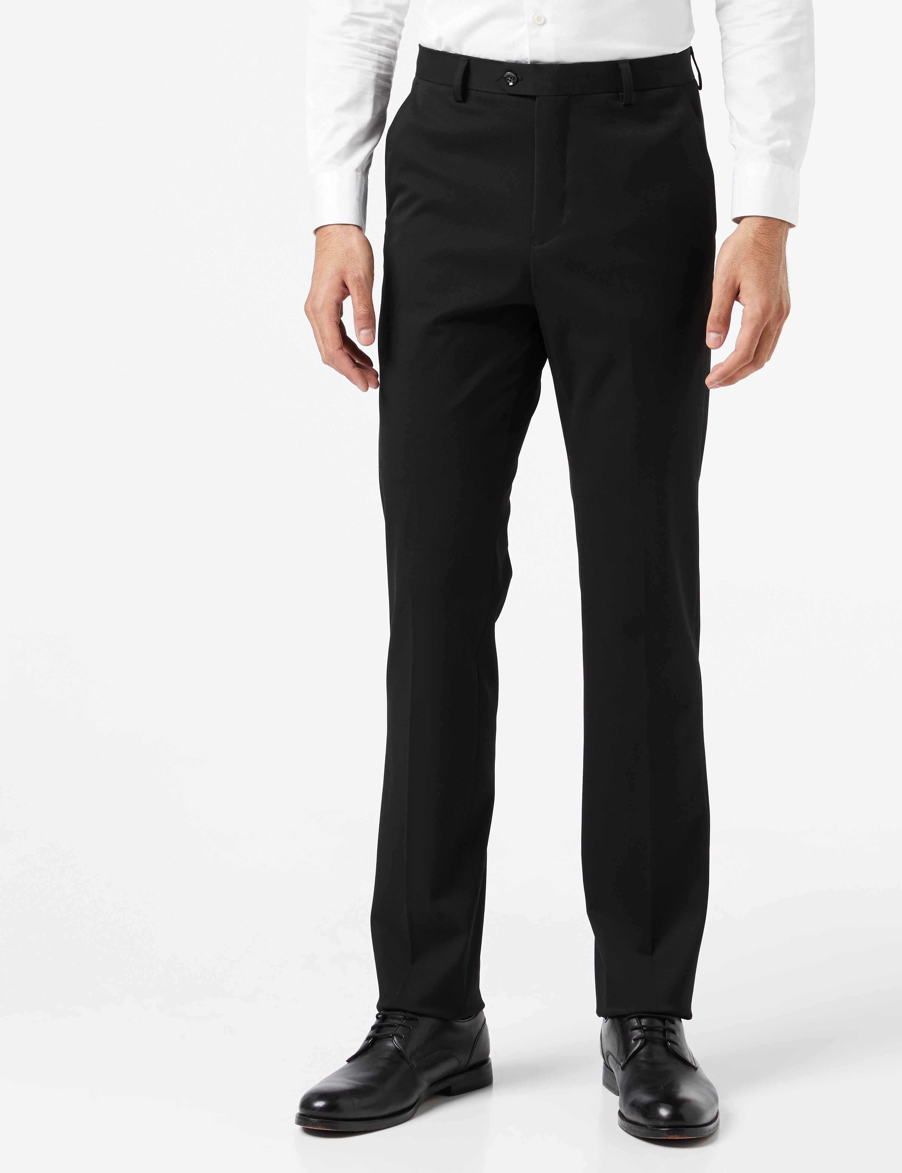 JROSS - Costume d'affaires formel noir 3 pièces