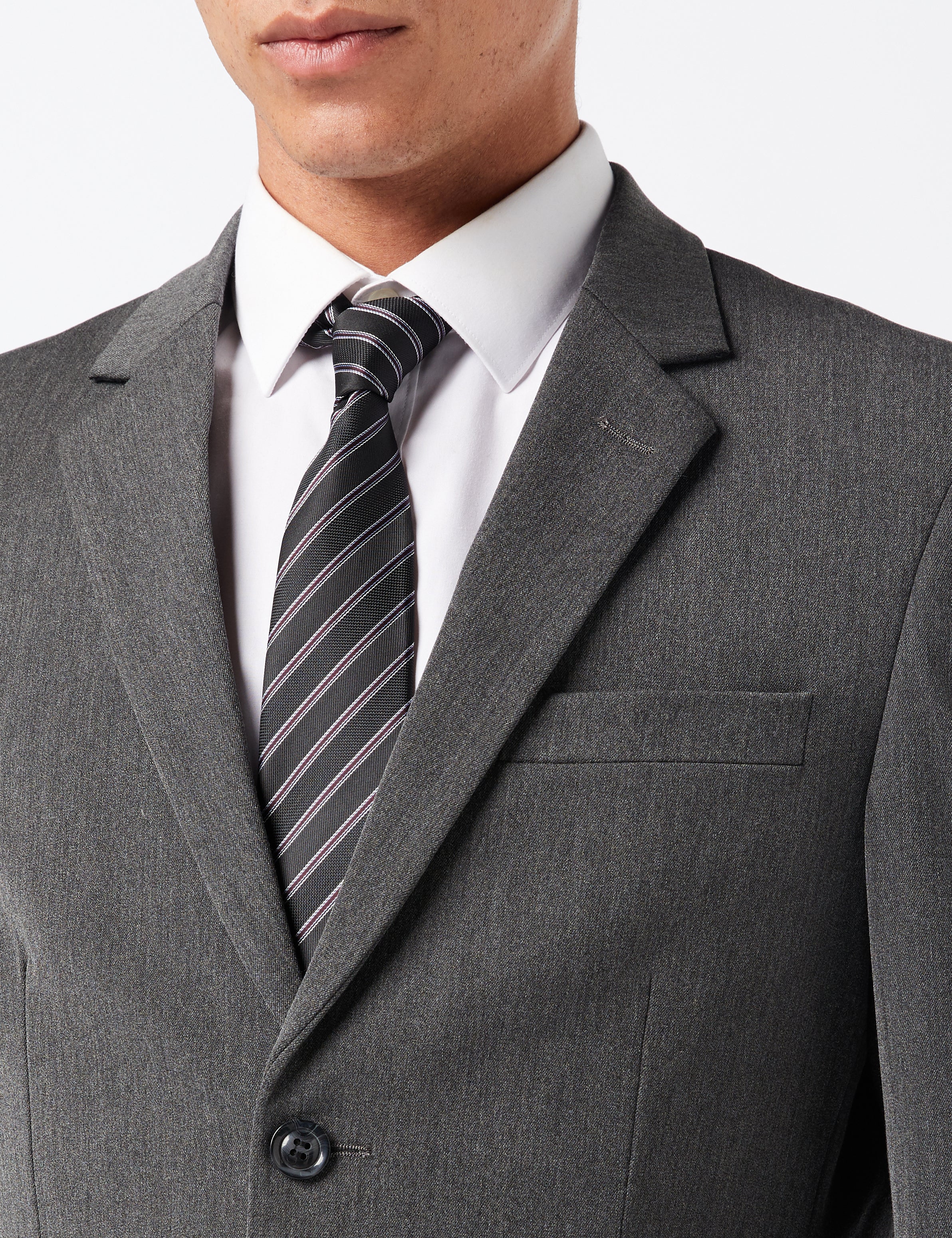 J ROSS - COSTUME BUSINESS GRIS ANTHRACITE