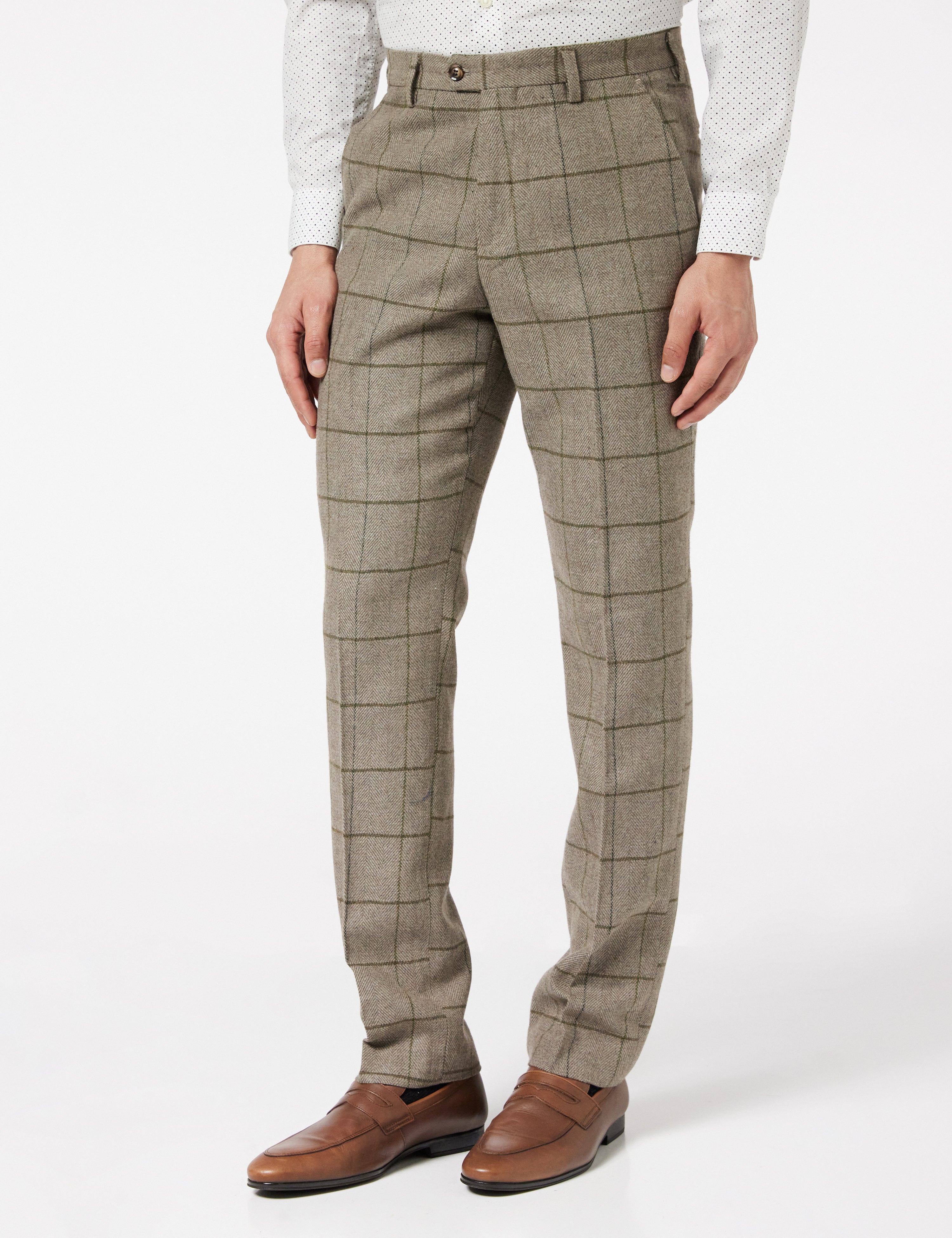 Grey Tweed Suit Trouser