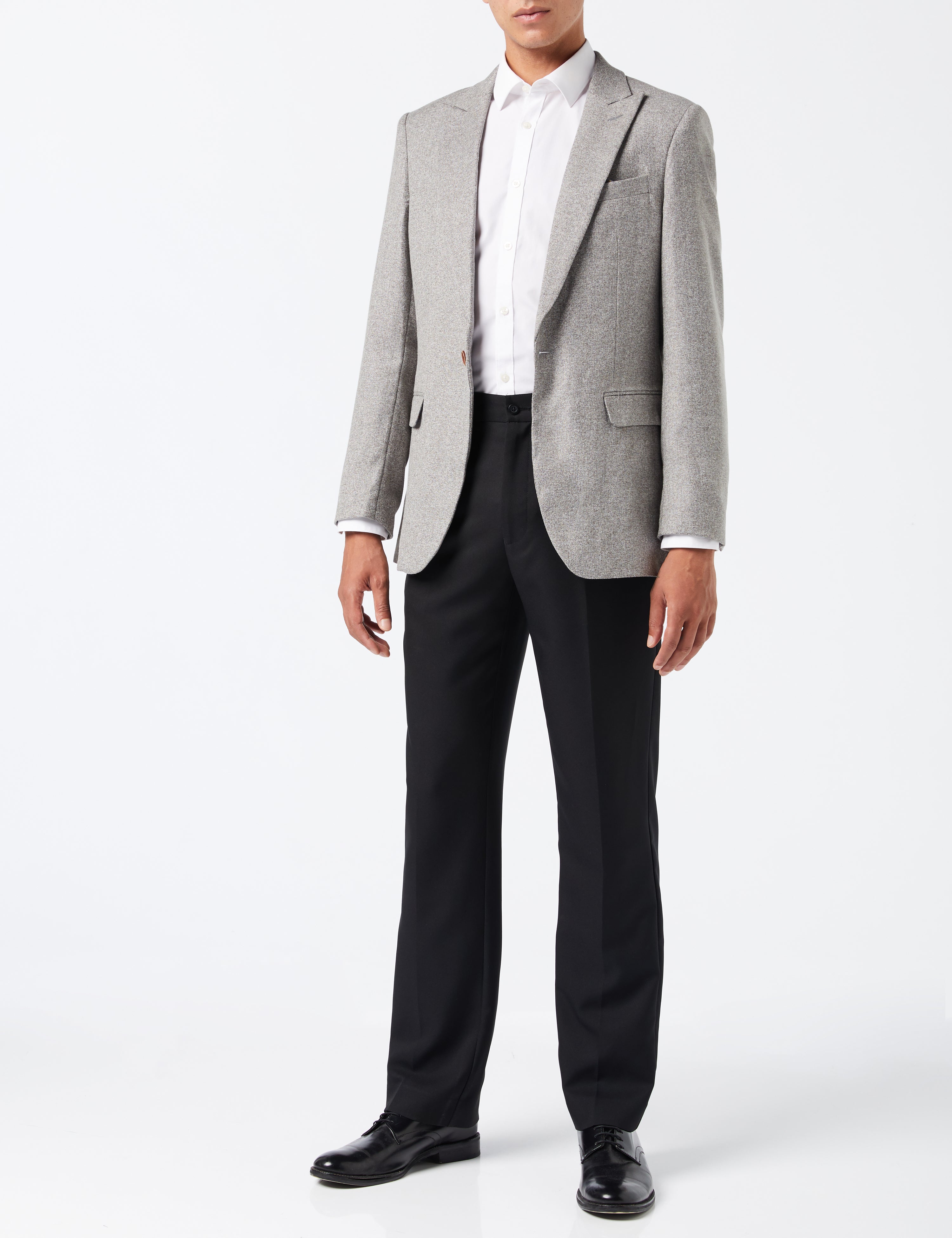 MARCO - SINGLE BREASTED CASUAL GREY BLAZER