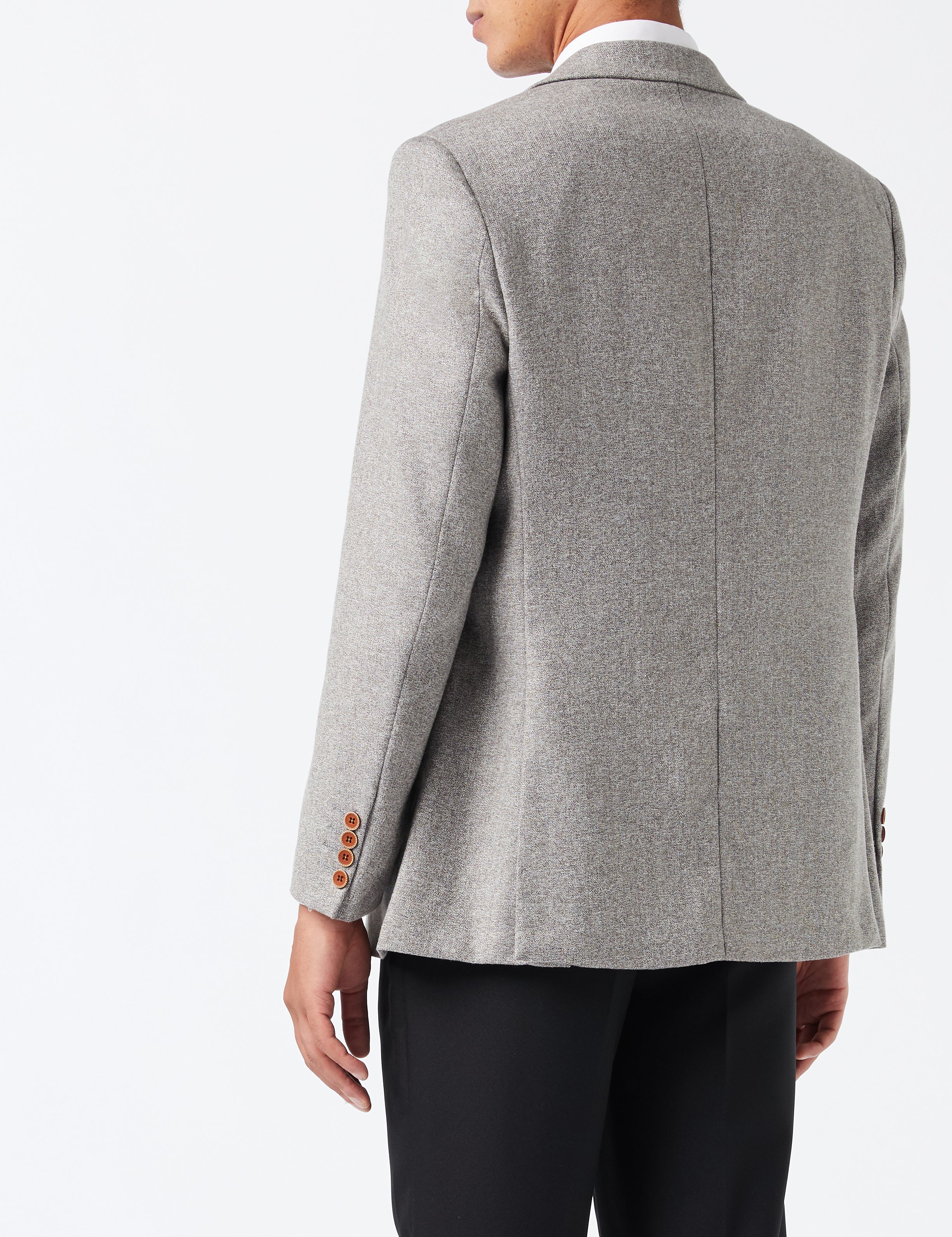 MARCO - BLAZER GRIS DÉCONTRACTÉ À BOUTONNAGE SIMPLE
